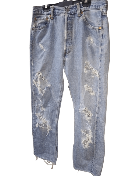 Levi's × Levi's Vintage Clothing Levis 501 Denim distressed Size US 30 / EU 46 - 2 Thumbnail