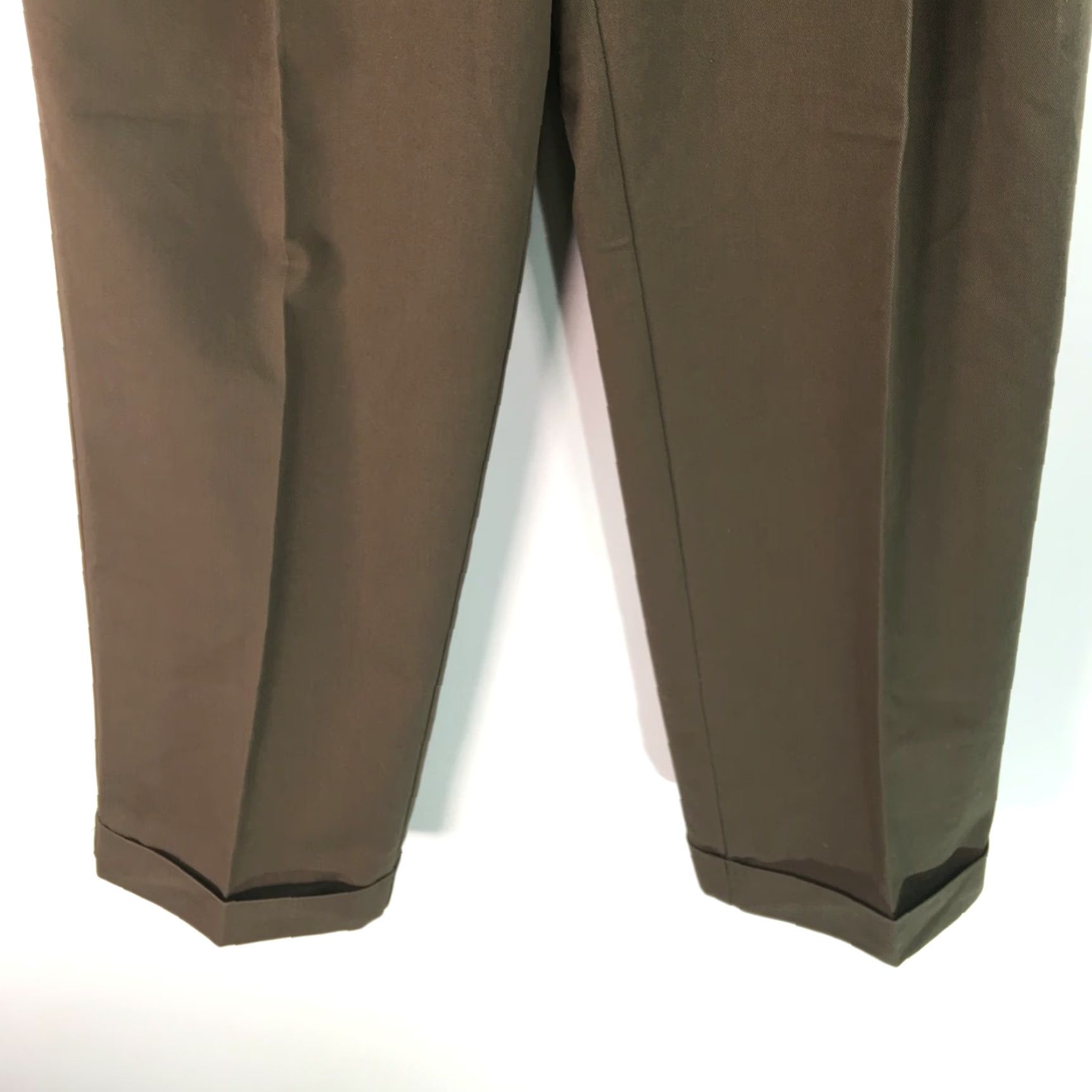 Dockers Dockers Mens Dress Pants 34 X 30 Brown Pleated Front Cuffed Straight Leg Size US 34 / EU 50 - 5 Thumbnail