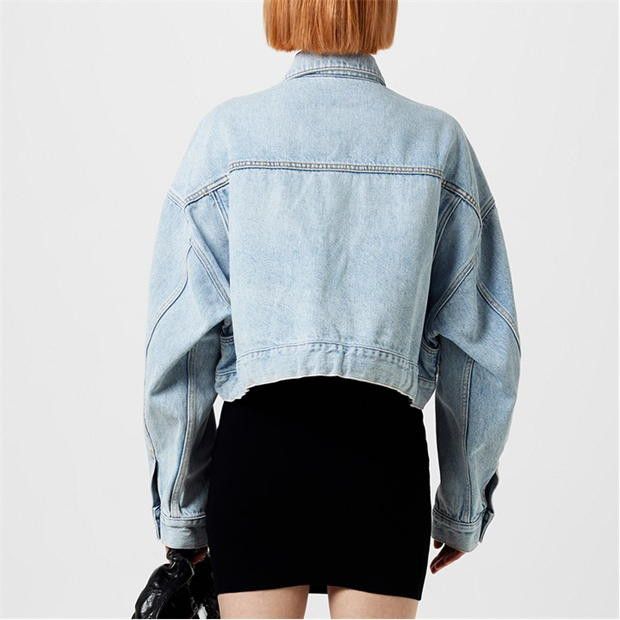 Alexander Wang o1g2r1mq0824 Trucker Denim Jackets in Light Blue Size S / US 4 / IT 40 - 5 Thumbnail