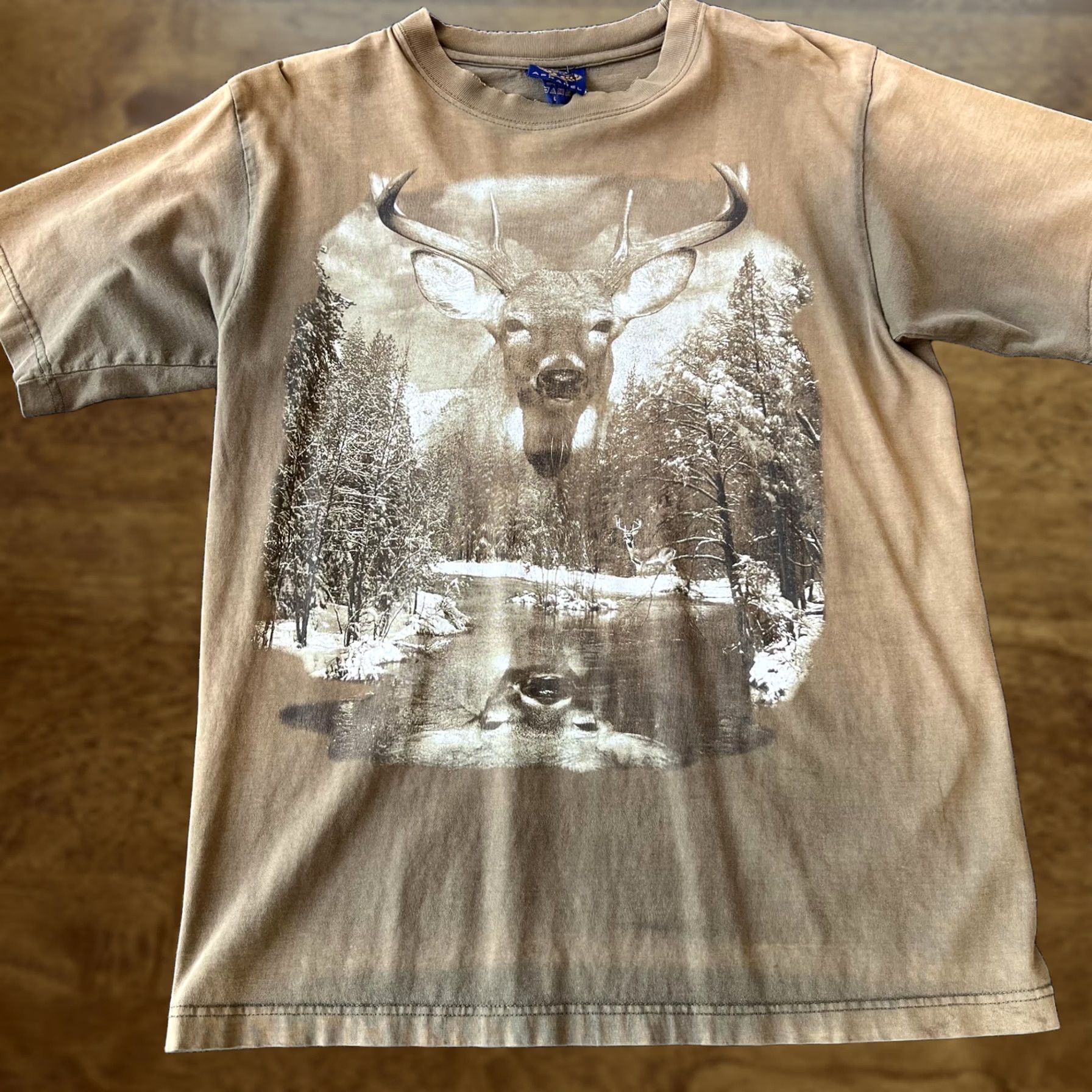 Vintage NCC Apparel Shirt Mens Large Brown Deer Wildlife Nature Graphic Outdoors Vintage Size US L / EU 52-54 / 3 - 1 Thumbnail