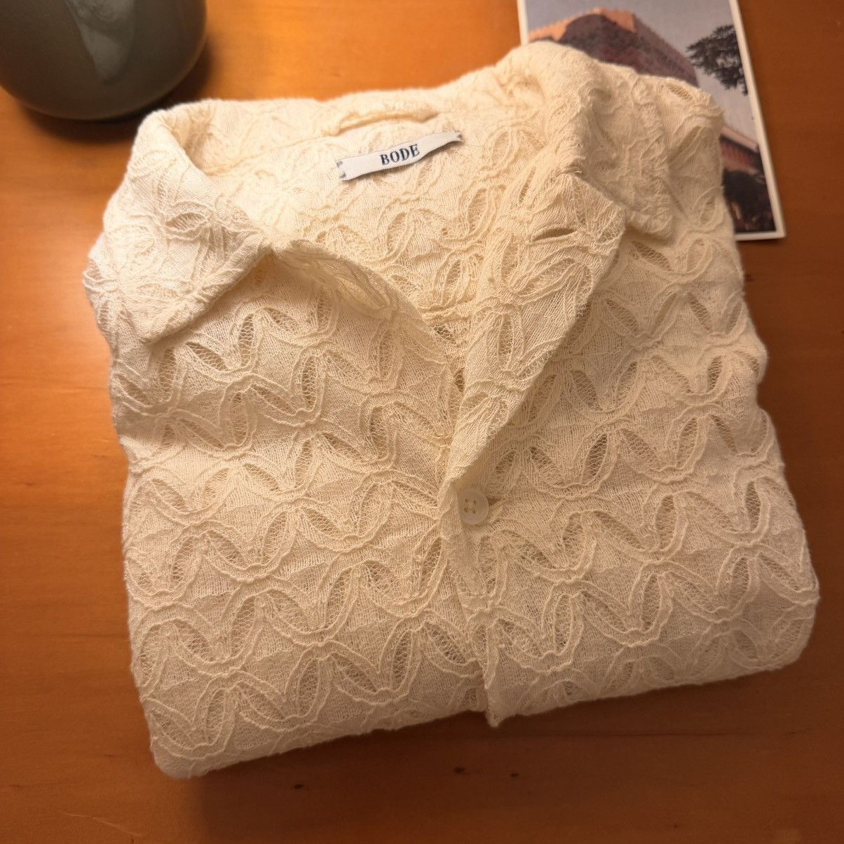 Bode Lattice Lace L/S Shirt Size US S / EU 44-46 / 1 - 1 Thumbnail