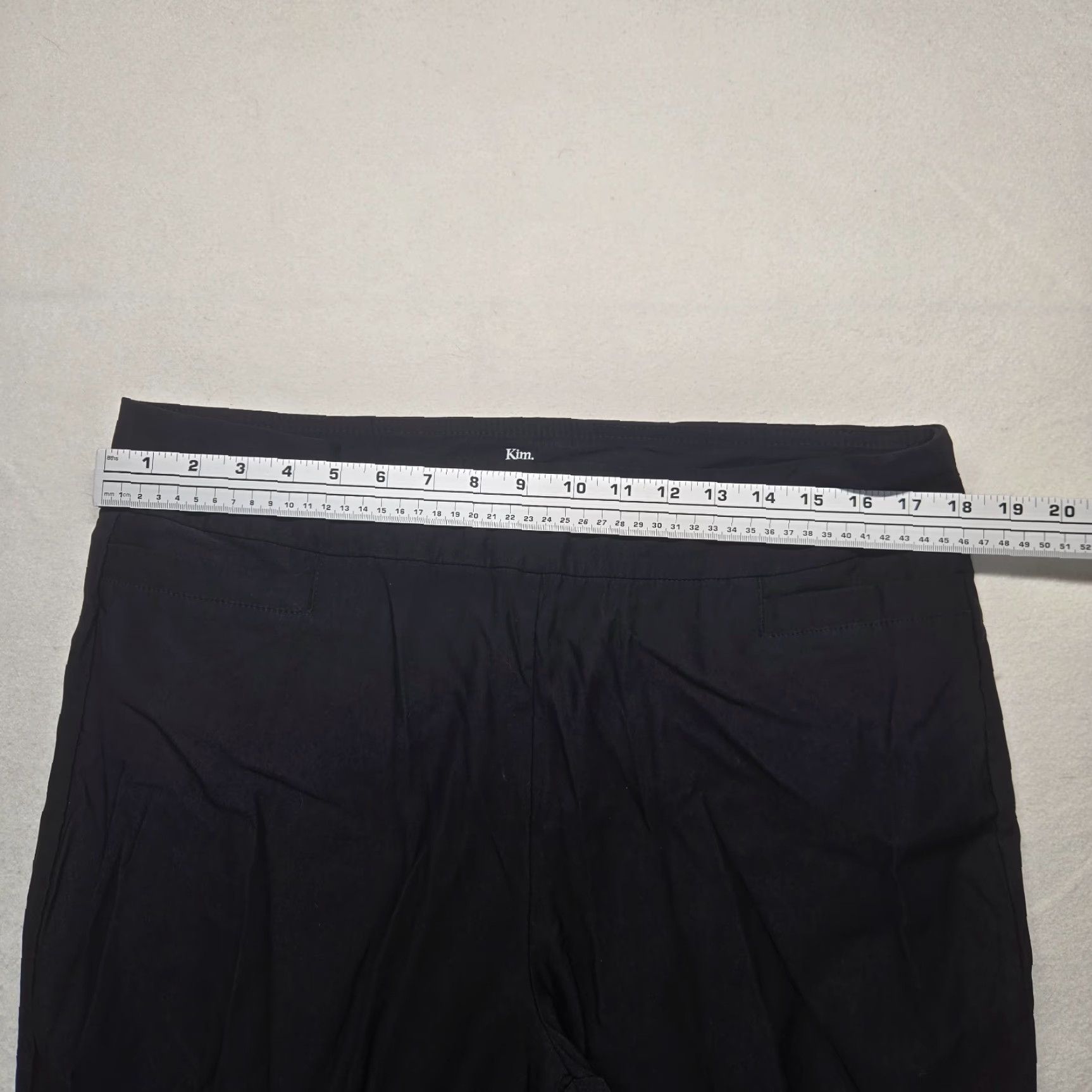Vintage Kim Rogers Women's Casual Pants 16 Short Black Pockets Dress Pants Style 27in Inseam Size 38" / US 16 / IT 52 - 4 Thumbnail
