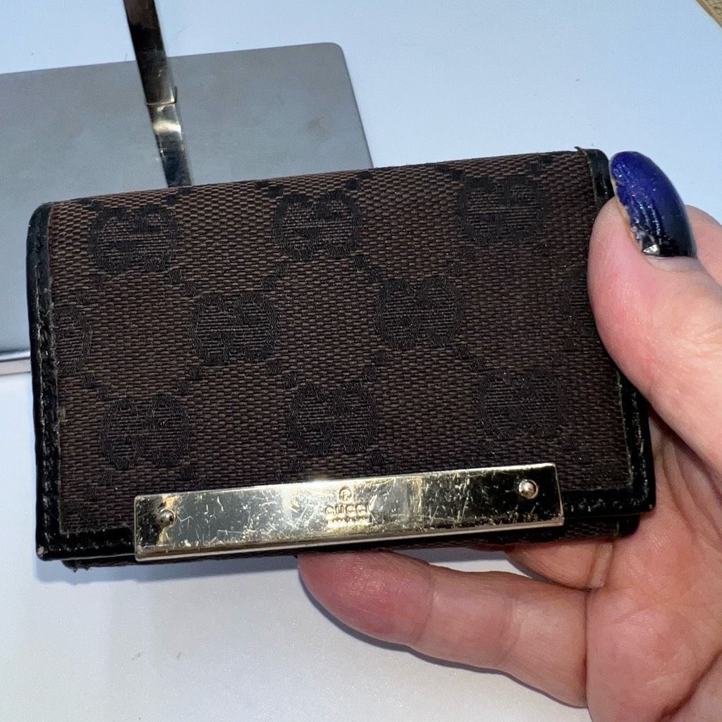 Gucci GUCCI Key Case GG Canvas Canvas x Leather Authentic Size ONE SIZE - 2 Thumbnail