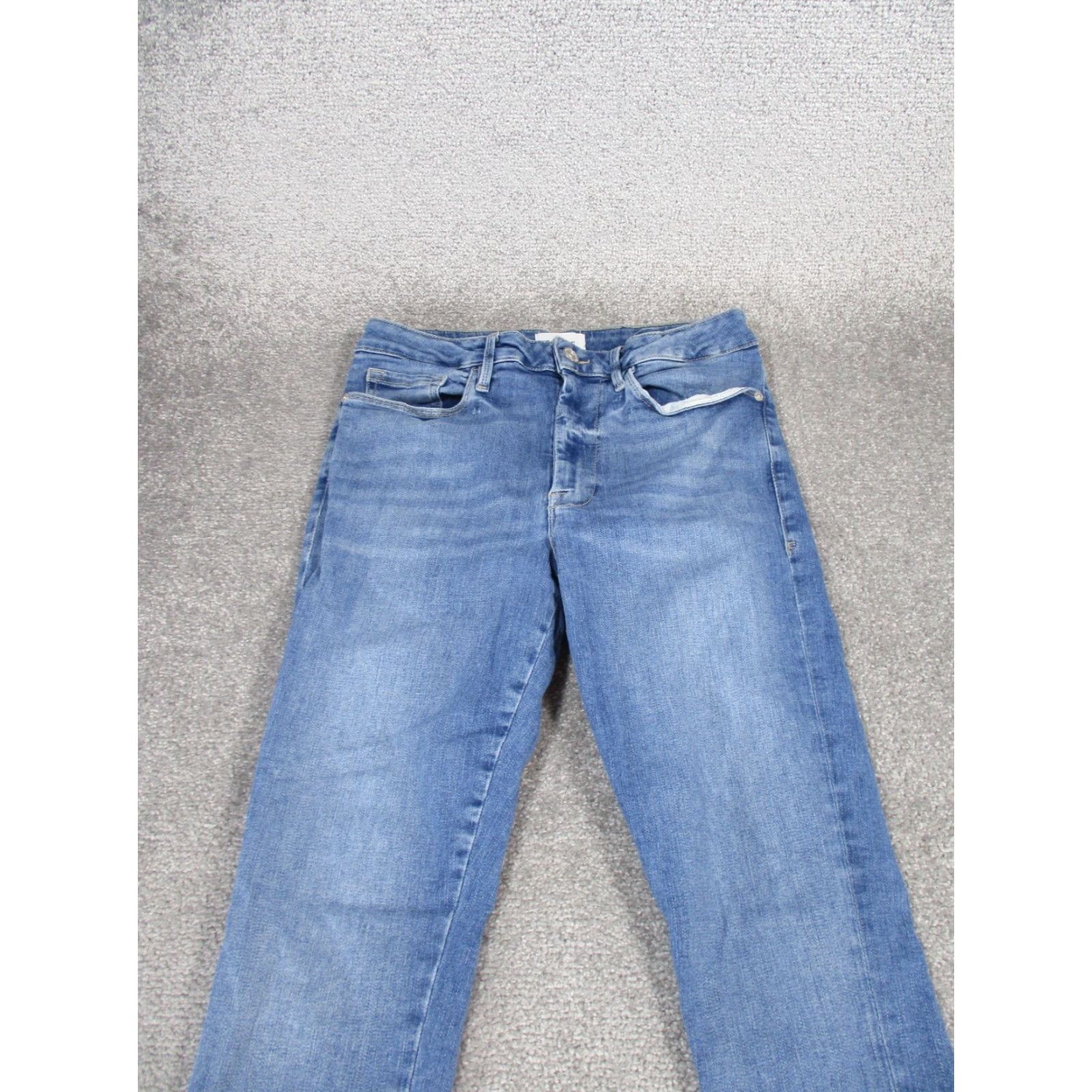 Frame VINTAGE FRAME Womens Skinny Crop Jeans Size 2 Light Wash Denim Zipper High Rise Size 26" / US 2 / IT 38 - 4 Thumbnail