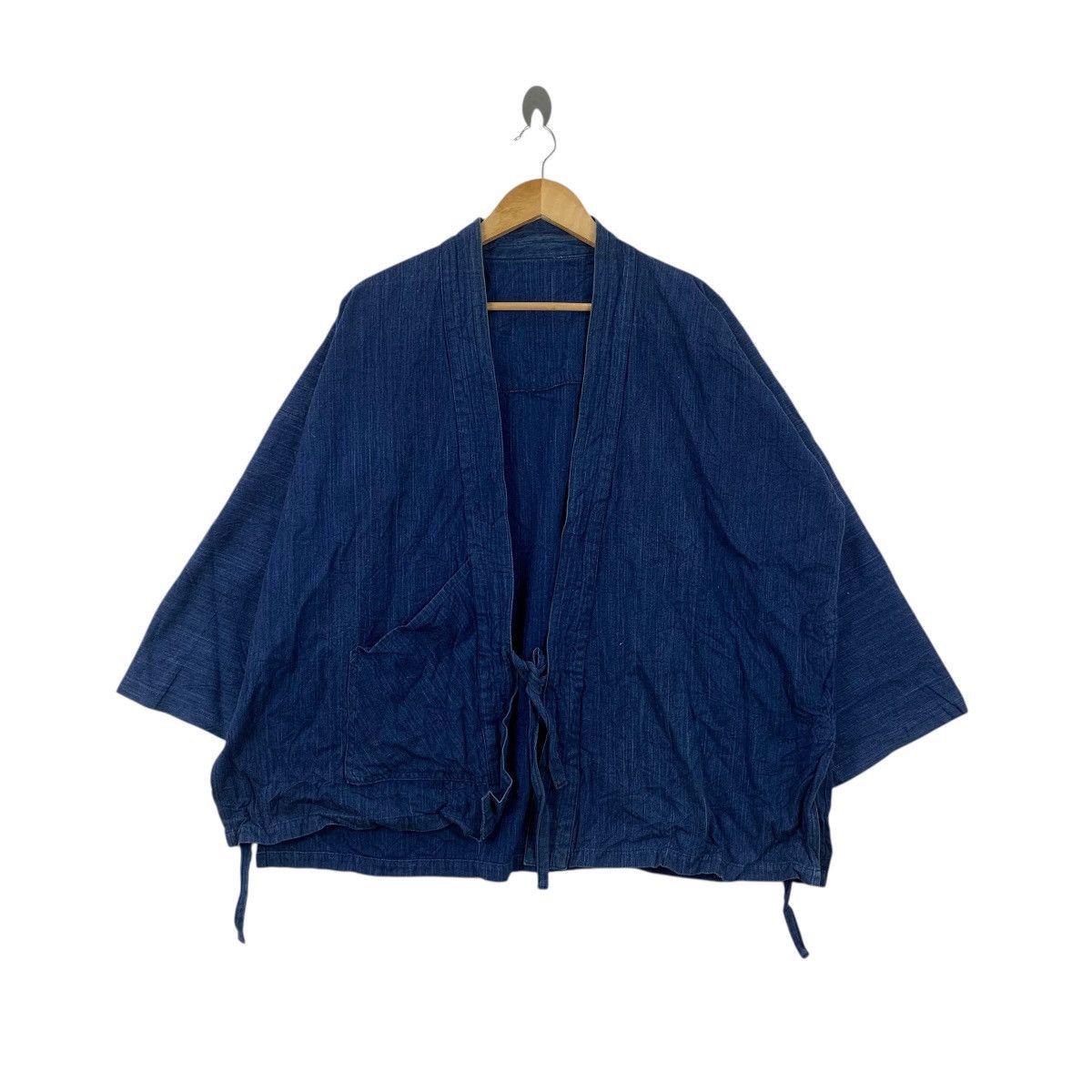 Vintage Vintage 70s KIMONO JAPAN DRAGON Natural Pure Indigo Coat Size US XXL / EU 58 / 5 - 1 Thumbnail
