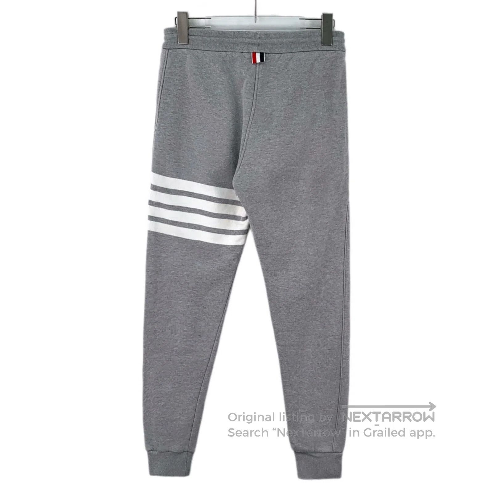 Thom Browne Thom Browne size M Gray classic four-stripe cotton drawstr Size US 38 / EU 54 - 2 Thumbnail