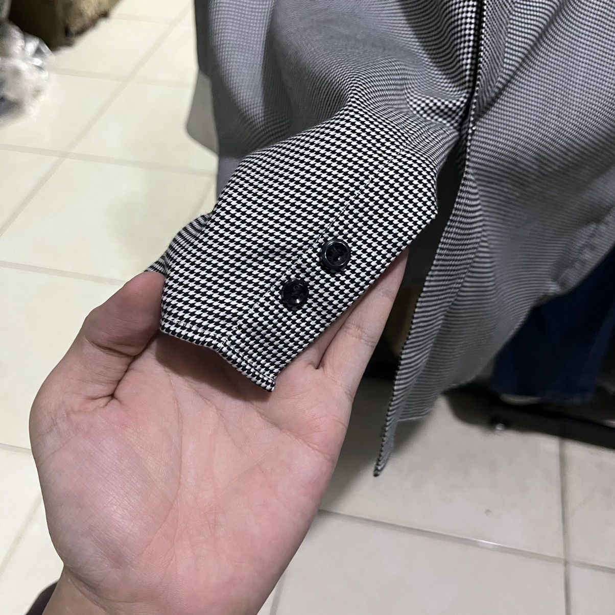 Kansai Yamamoto Kansai yamamoto Gingham Button Long Sleeve Size US XL / EU 56 / 4 - 6 Thumbnail