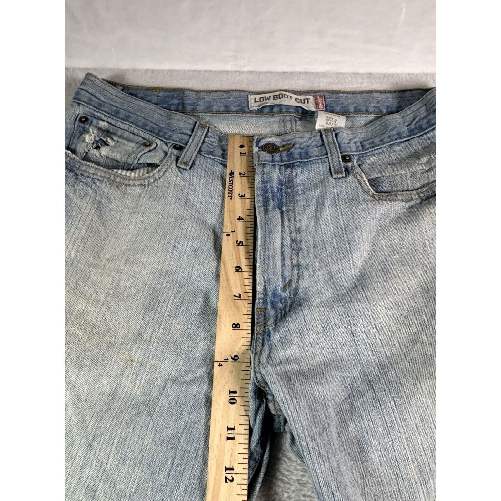 Levi's VINTAGE Levi's 527 Jeans Men's Low Boot Cut 34x30 Light Blue Wash Workwear Size US 34 / EU 50 - 3 Thumbnail