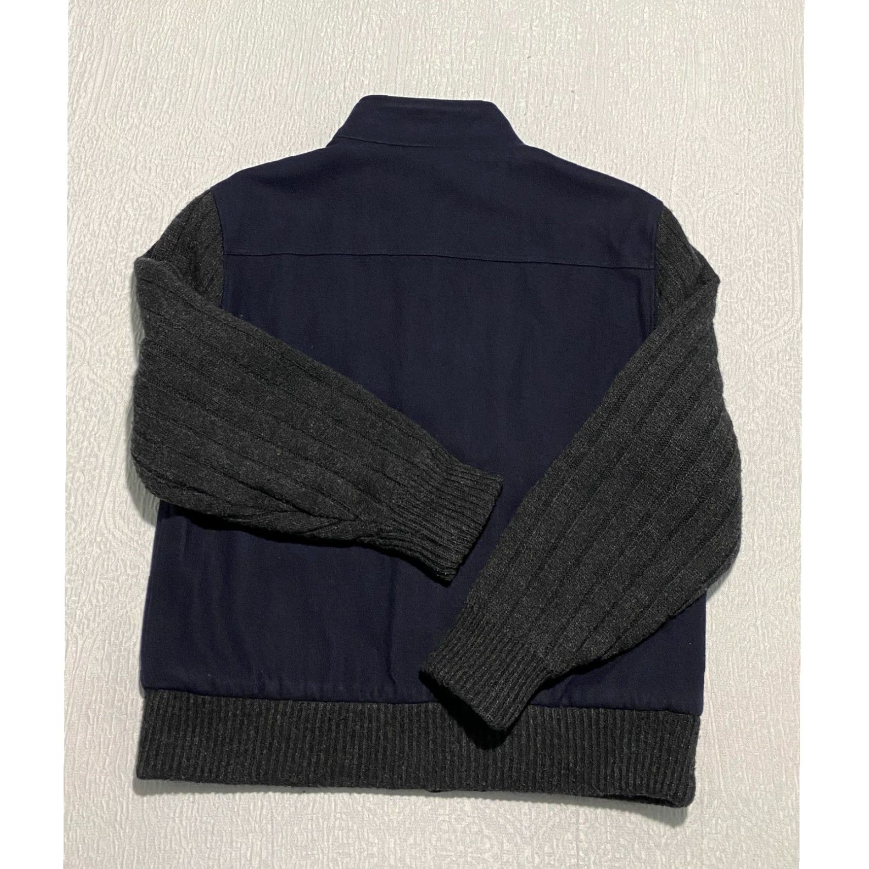 Vintage Hawke & Co Outfitter Bomber Jacket Wool Blend Full Zip Blue M Men Size M Size US M / EU 48-50 / 2 - 2 Thumbnail