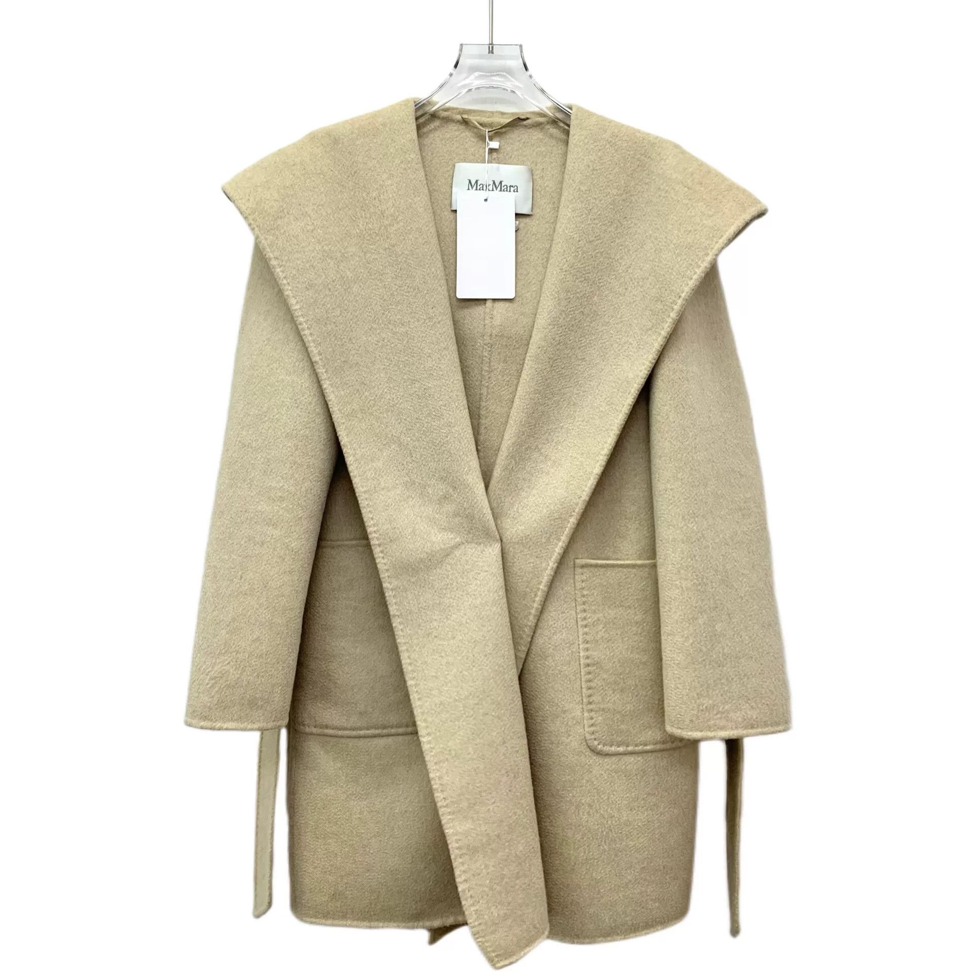 Max Mara maxmara khaki cashmere hooded coat Size US XS / EU 42 / 0 - 1 Thumbnail