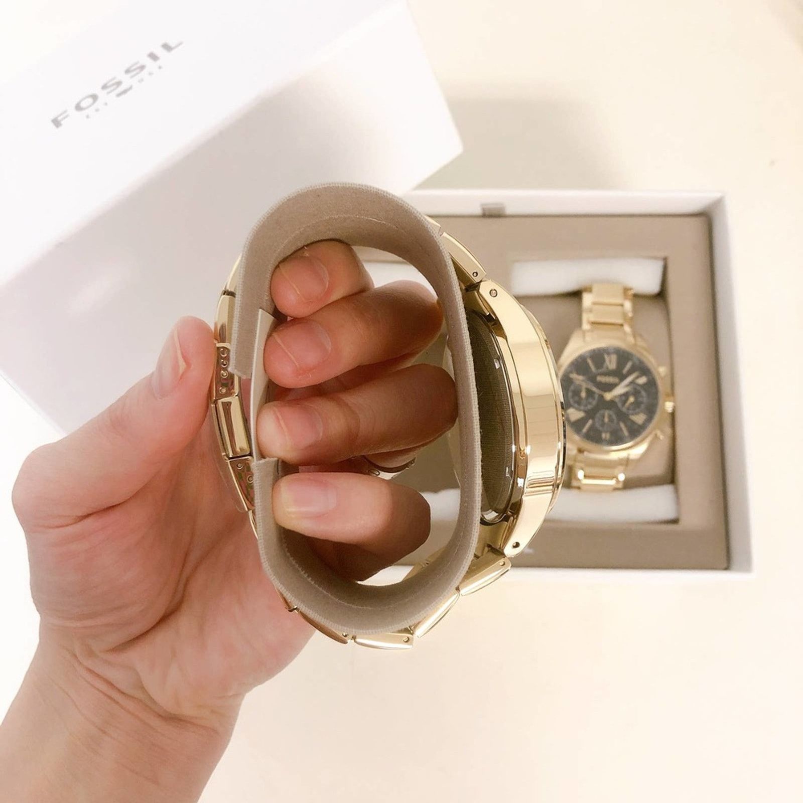 Fossil Fossil BQ2400Set His and Her Chronograph Gold-Tone Watch Size ONE SIZE - 7 Thumbnail