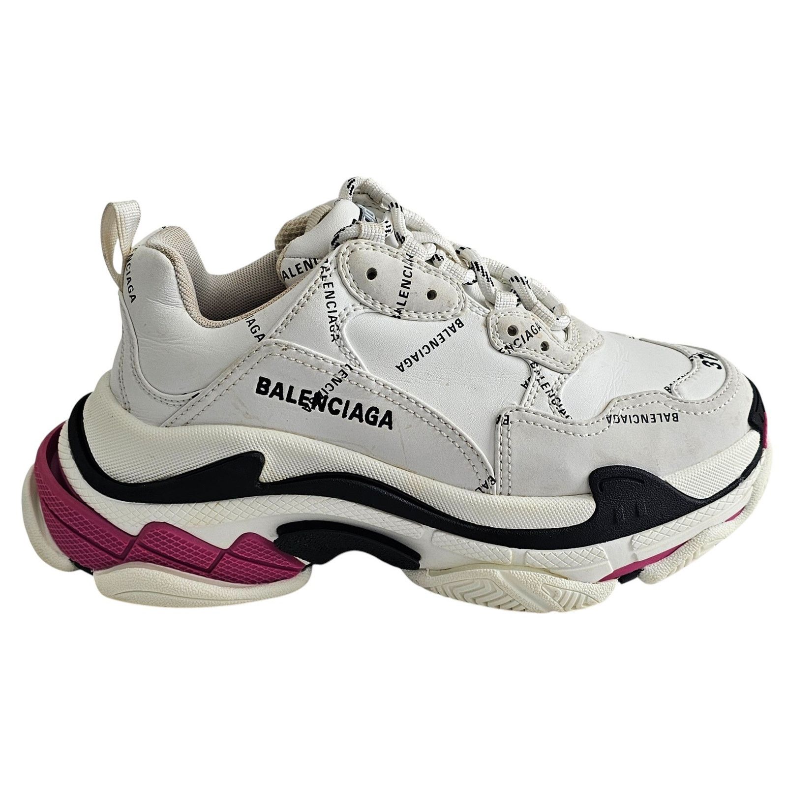 Balenciaga Balenciaga Triple S sneakers in white and black Size US 7 / IT 37 - 1 Thumbnail