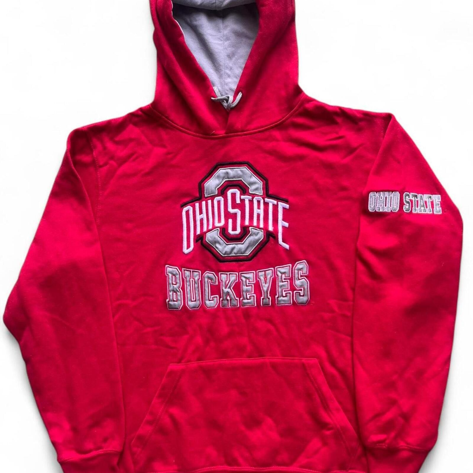 Colosseum Athletics Embroidered OSU Ohio State Buckeyes Big Logo Hoodie Size L Size US L / EU 52-54 / 3 - 1 Thumbnail