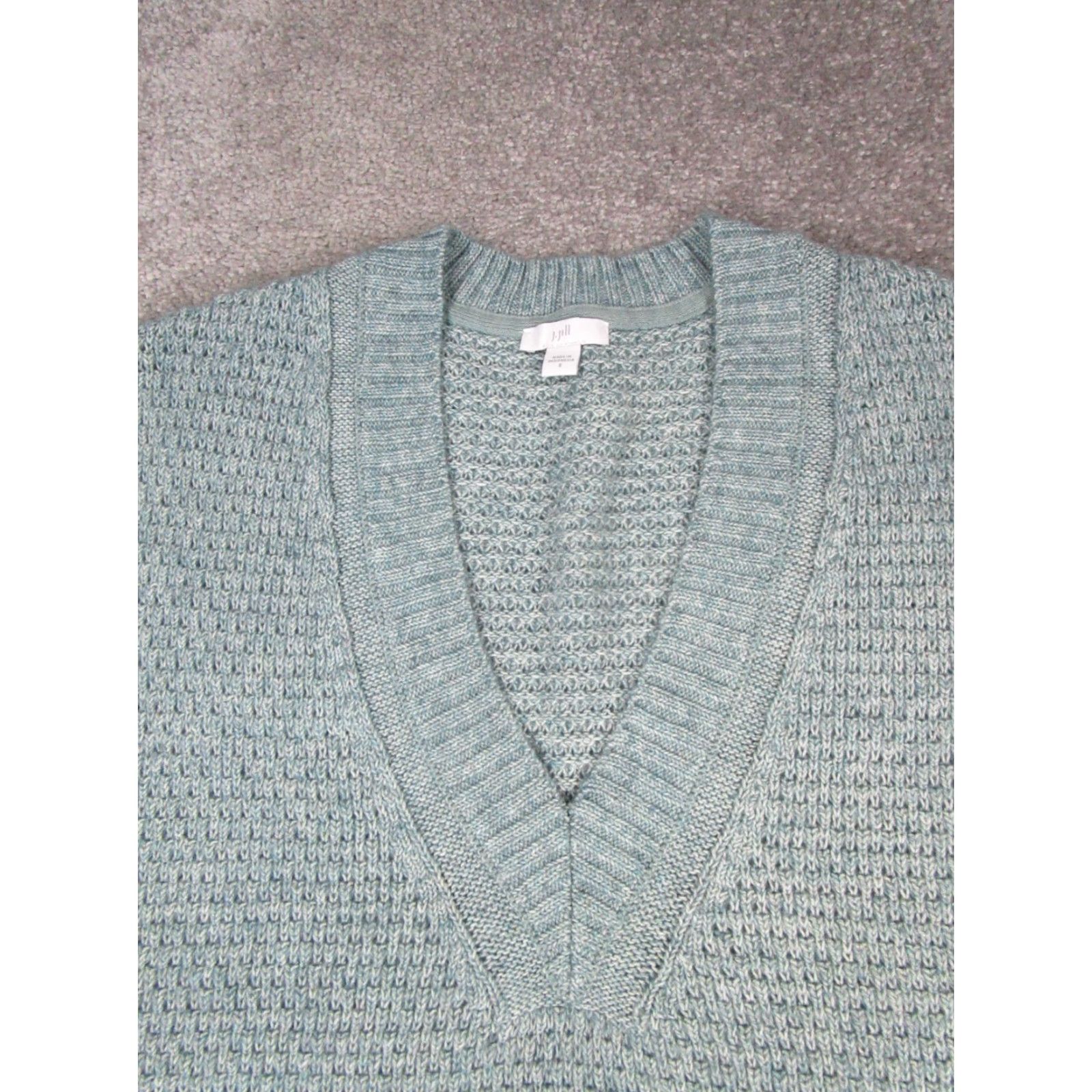 J. Jill J.Jill Mens Small Blue Cotton Knit Pullover Vest Shirt Sweater Size US S / EU 44-46 / 1 - 2 Thumbnail