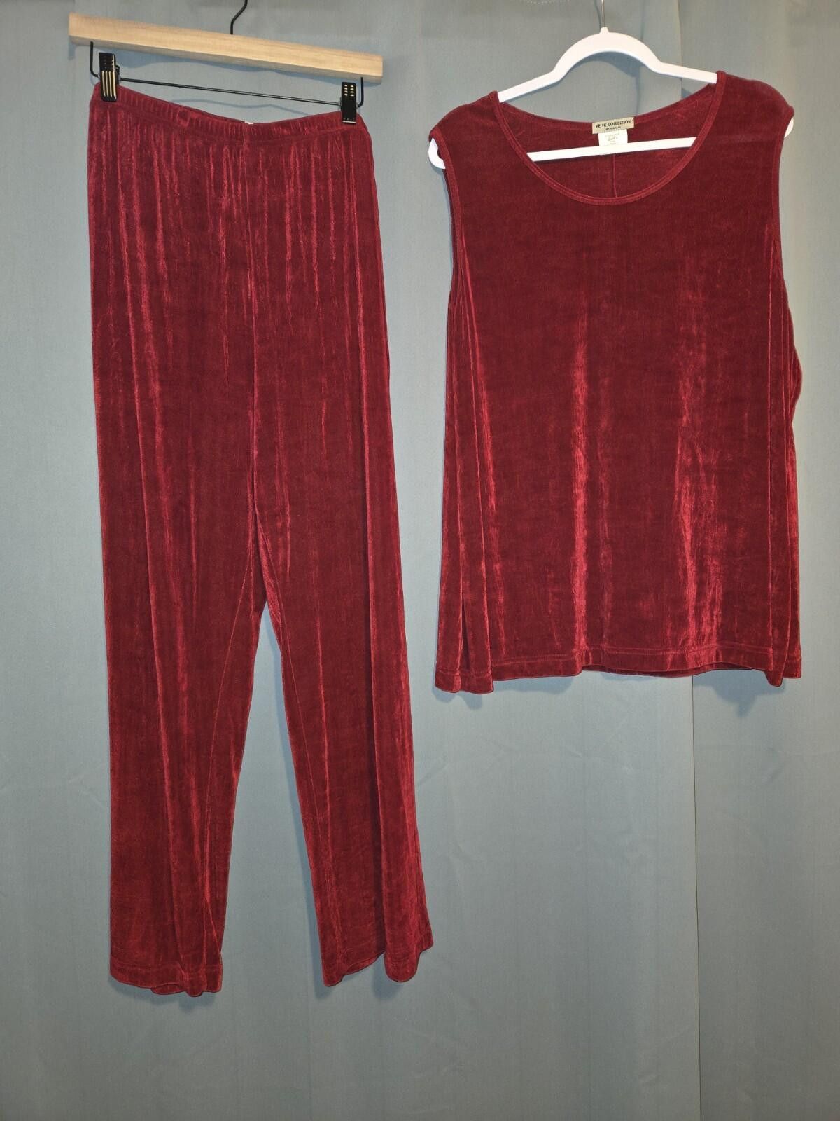 Other Ve Ve Collection By Vikki Vi Women's Red Top 3X Bottom 1X Size ONE SIZE - 1 Thumbnail