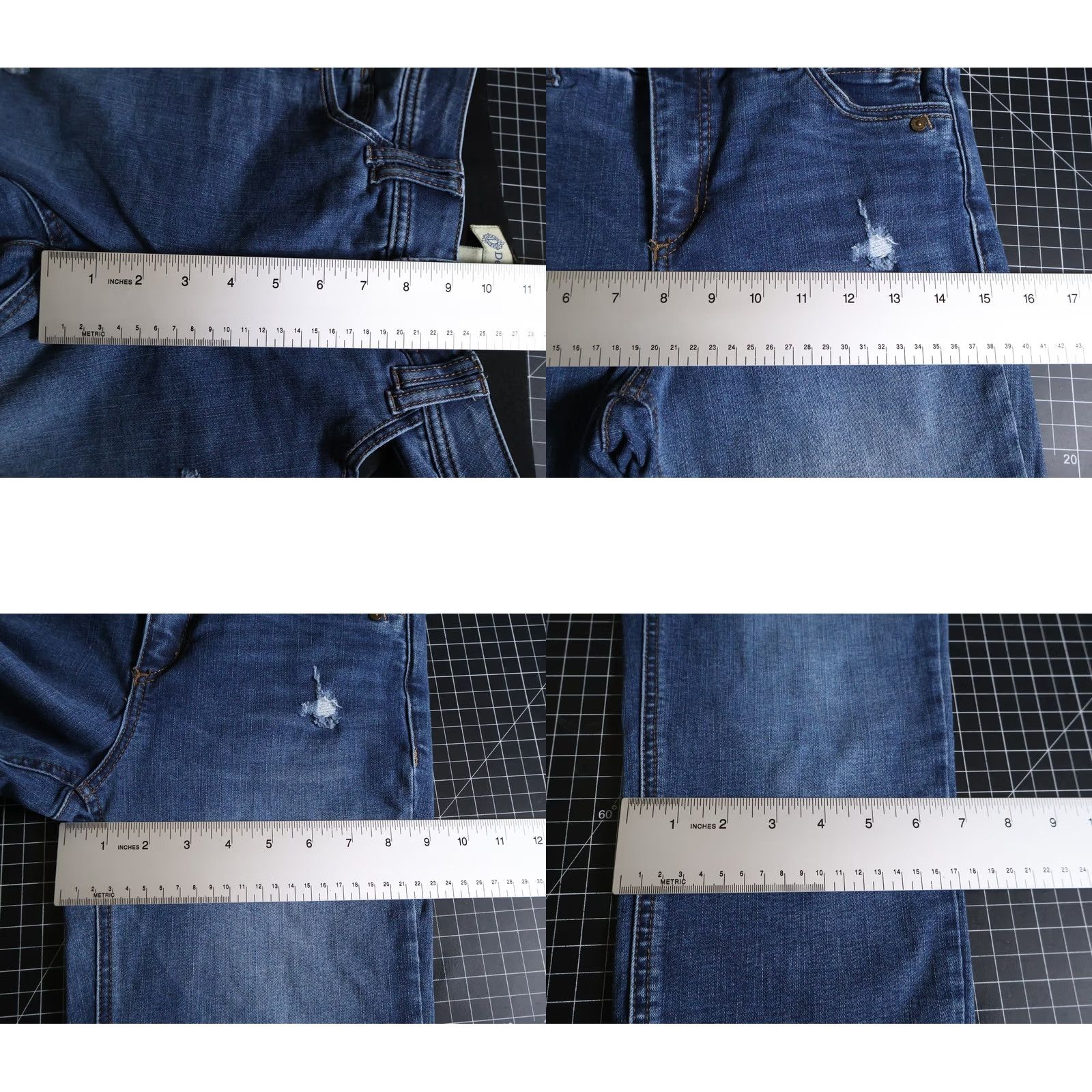 Vintage Democracy Ab Technology Jeans Women's 2 28 x 30 Blue Straight Leg Denim Size 26" / US 2 / IT 38 - 8 Thumbnail