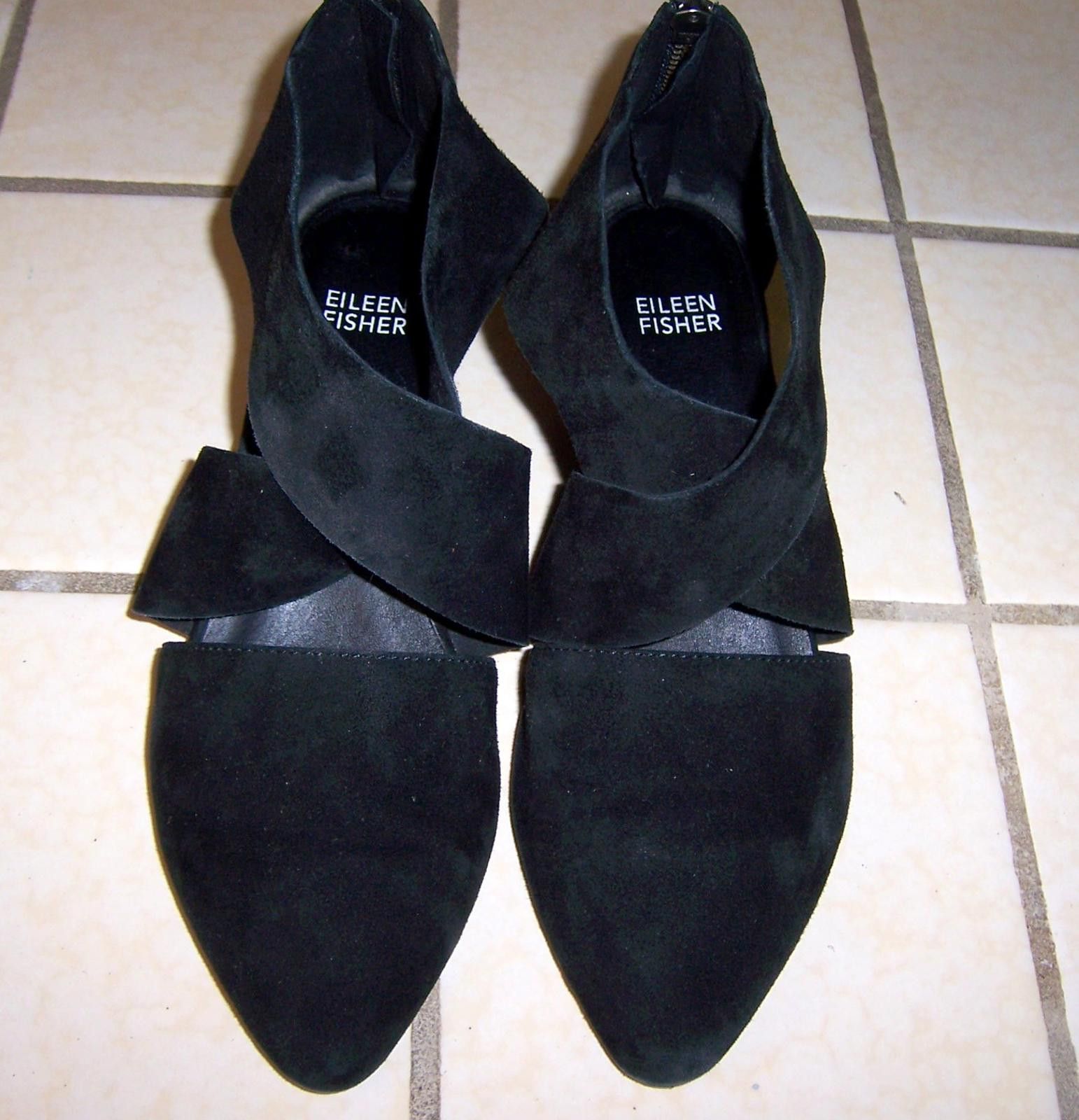 Eileen Fisher Eileen Fisher Black Suede Vera Pump Wrap Size 7.5 Size US 7.5 / IT 37.5 - 7 Thumbnail