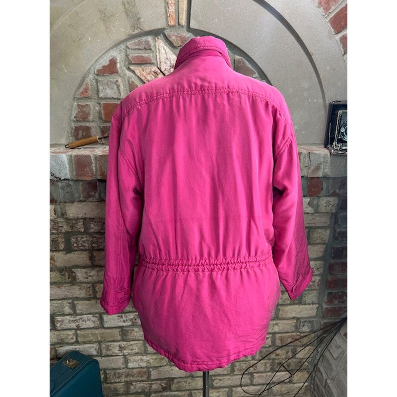 Vintage Bushwacker Coat Pink barbiecore hot pink 100% silk Size S / US 4 / IT 40 - 10 Thumbnail