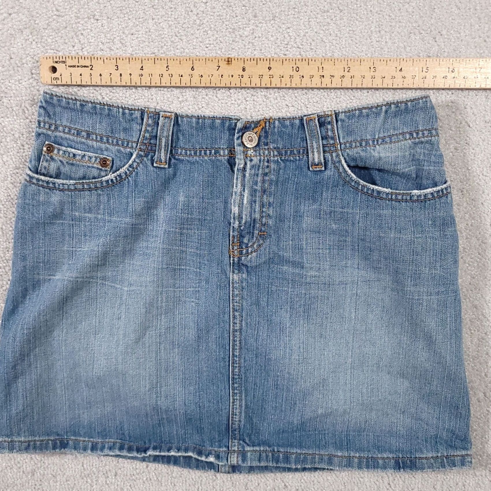 BKE Buckle BKE Denim Skirt Women's Size 27 Harbor Jean Skirt BKL131 Mini Distressed Skirt Women Girls Mens? Size 27" / US 4 / IT 40 - 5 Thumbnail