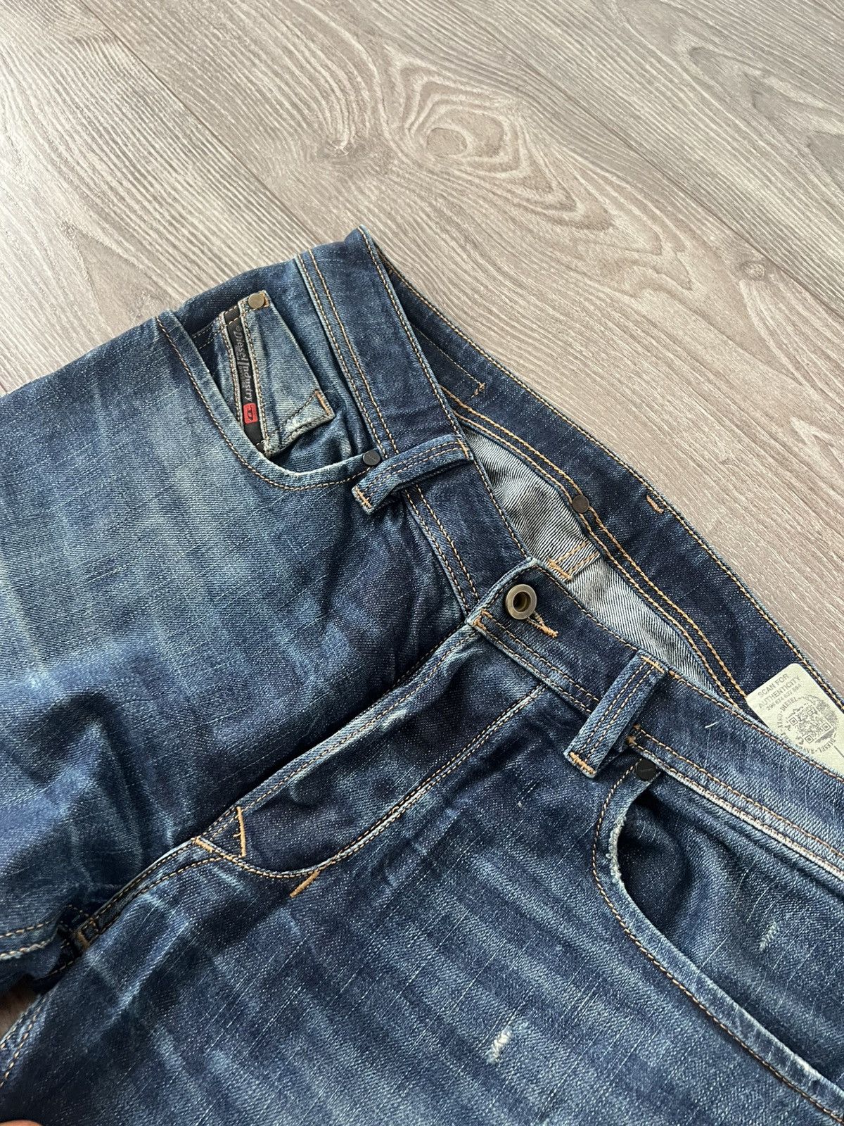 Diesel ‼️Vintage Diesel Industry Distressed Denim Selvage Jeans‼️ Size US 33 - 9 Thumbnail