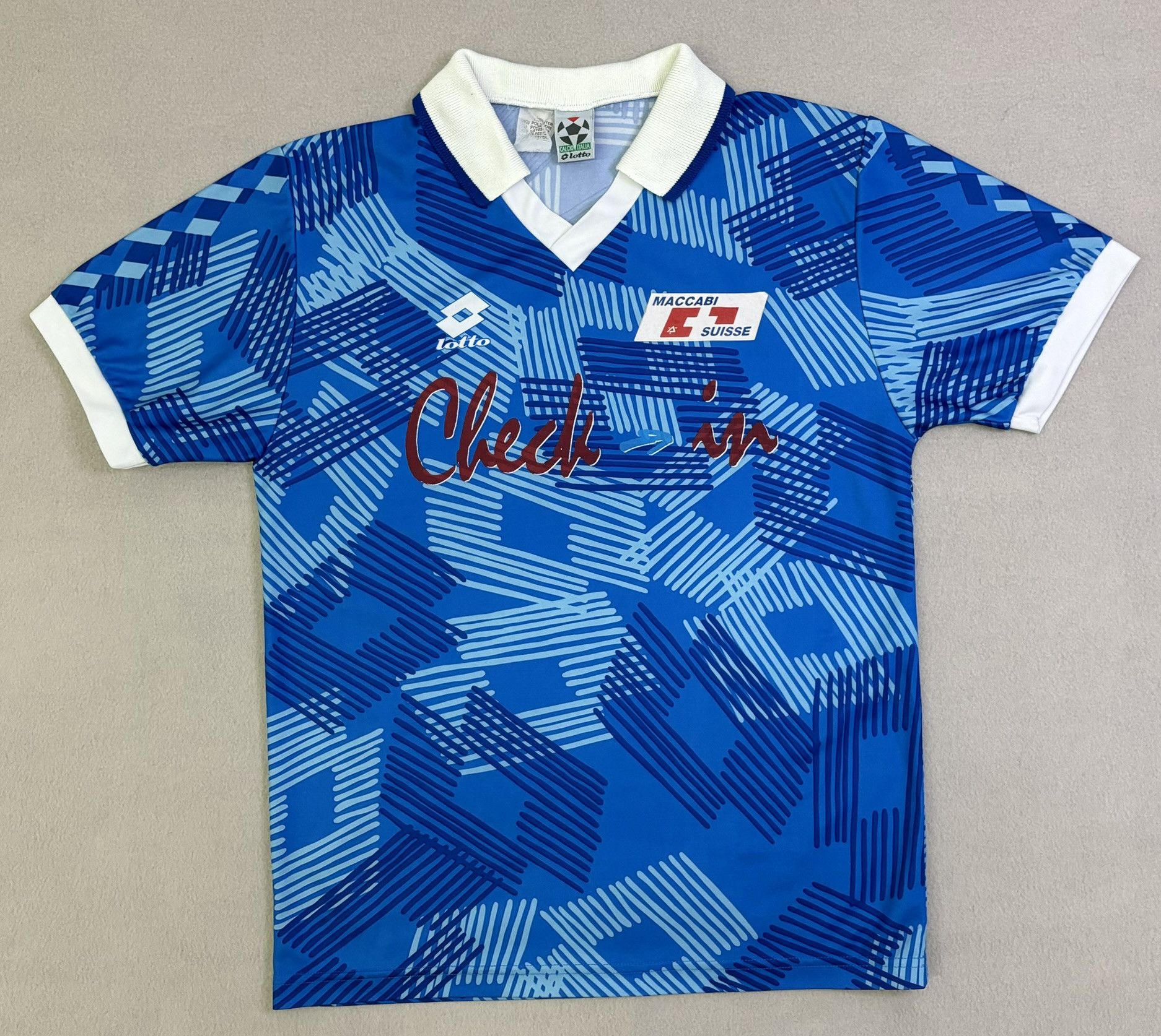 Lotto Sport × Vintage Maccabi Suisse #14 Lotto Vintage Football Jersey Size. M Size US M / EU 48-50 / 2 - 5 Thumbnail