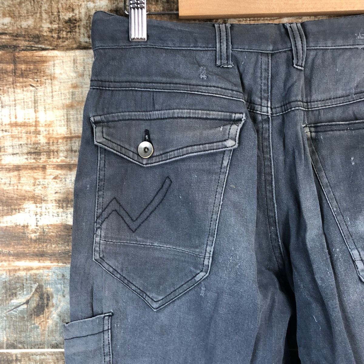 Japanese Brand DL Japanese Brand Dark Blue Cargo Multipocket Pants #C717 Size US 30 / EU 46 - 18 Thumbnail