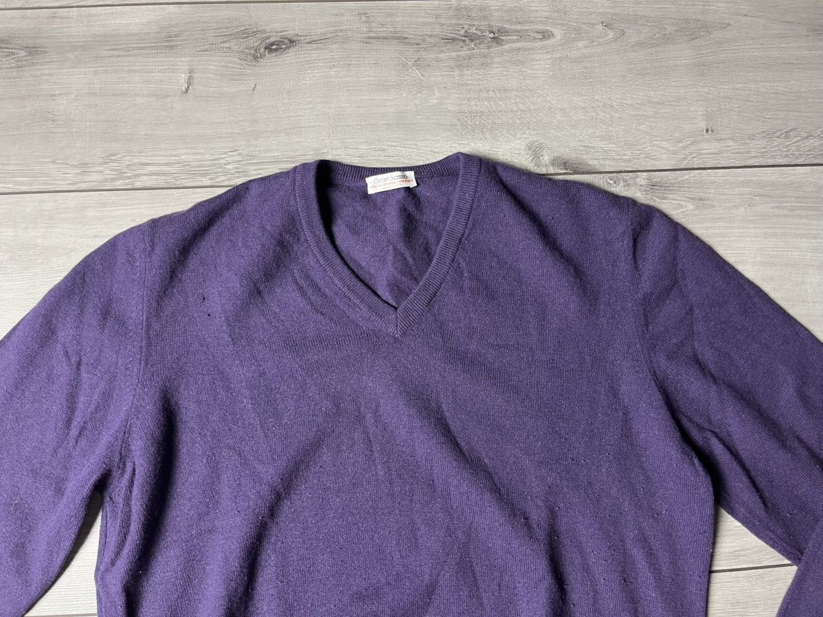 Gran Sasso Gran Sasso Merino ultrafine cashmere jumper v-neck size 54 Size US L / EU 52-54 / 3 - 3 Thumbnail