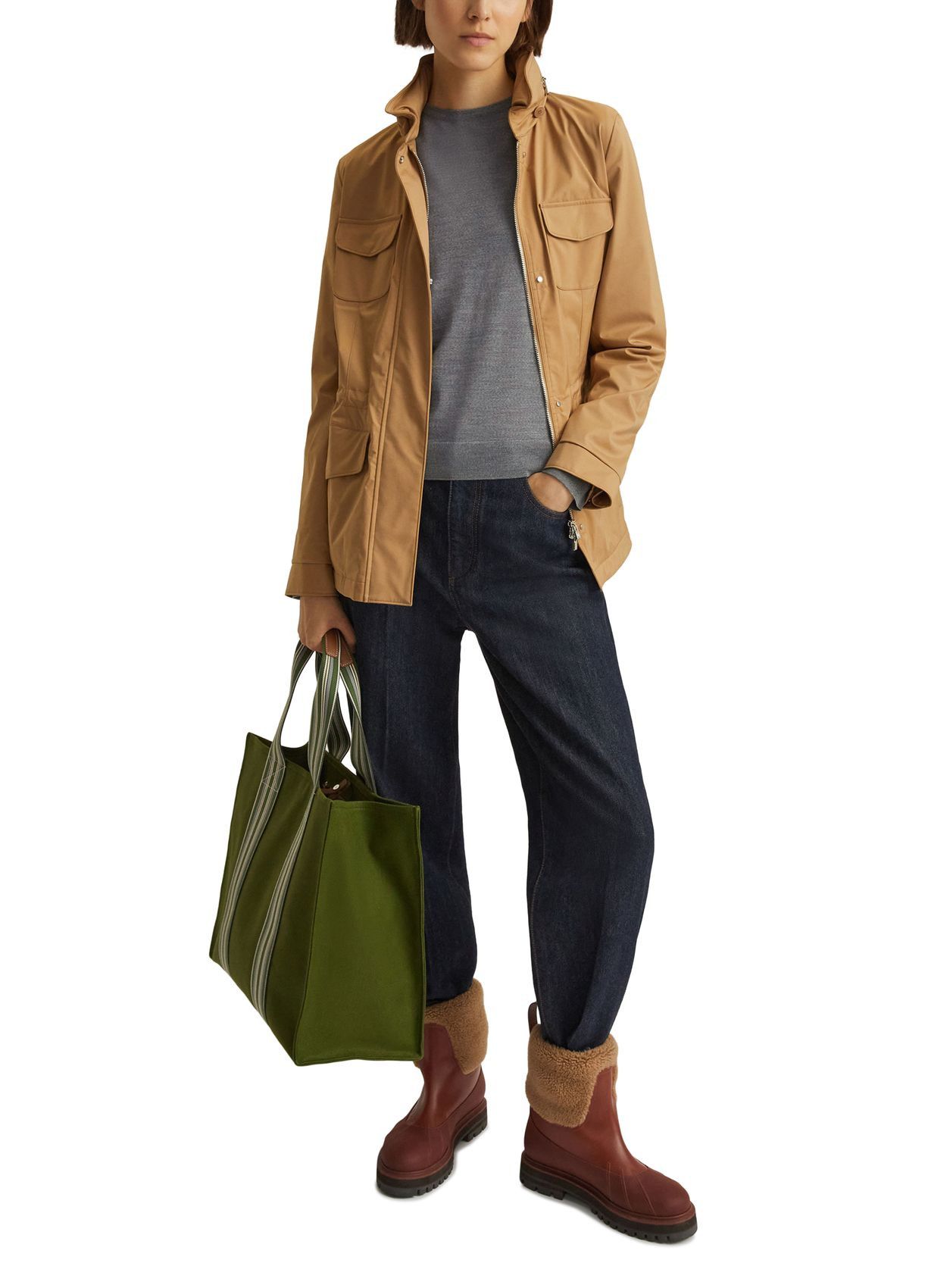 Loro Piana o1w1db10724 Valsesia Crew Neck Sweater in Grey Size L / US 10 / IT 46 - 5 Thumbnail