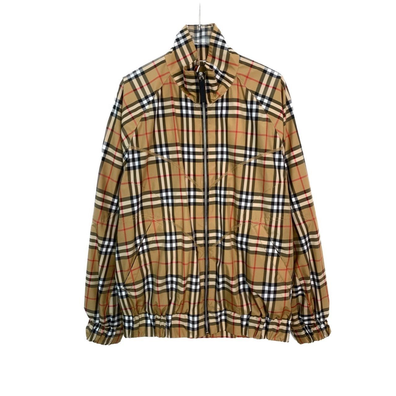 Burberry Burberry Classic Plaid Stand-Up Collar Zipper Jacket Brown S Size US S / EU 44-46 / 1 - 1 Thumbnail
