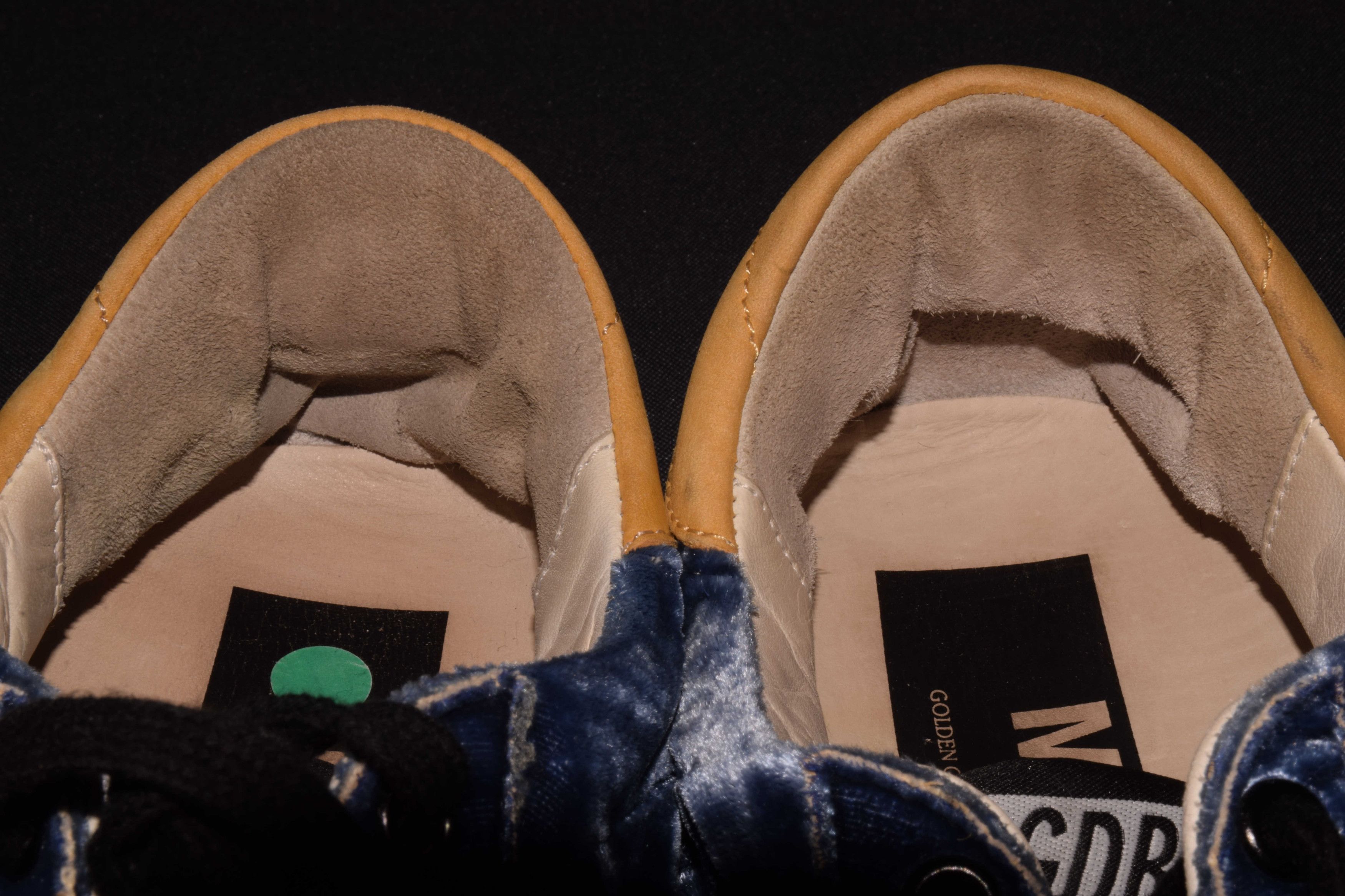 Designer × Golden Goose GOLDEN GOOSE GGDB MAY Blue Velvet Sneakers US 8 UK 6 EU 39 Size US 8 / IT 38 - 8 Thumbnail