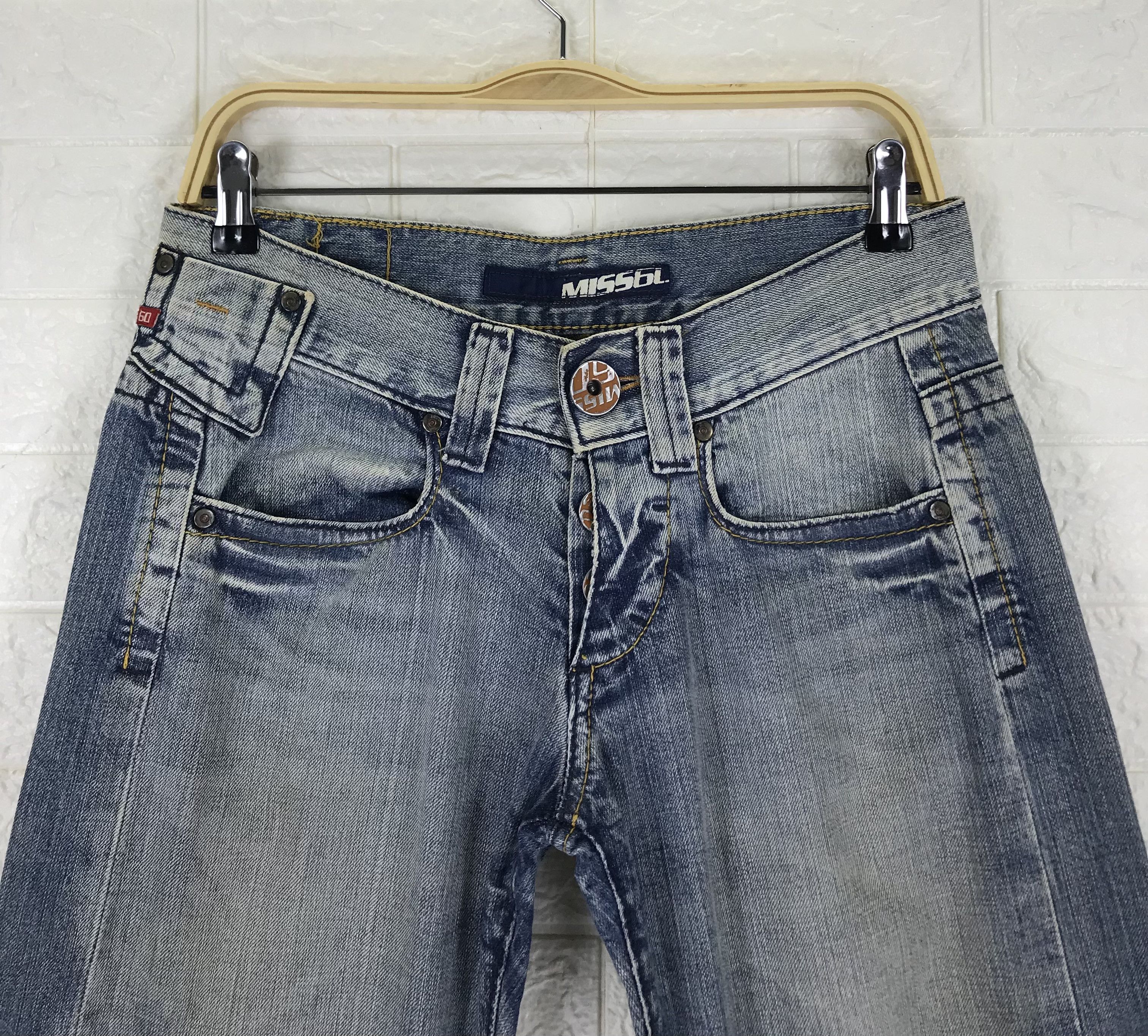 Miss Sixty Vintage Miss Sixty Patched Super Flare Jeans Size 28" / US 6 / IT 42 - 6 Thumbnail