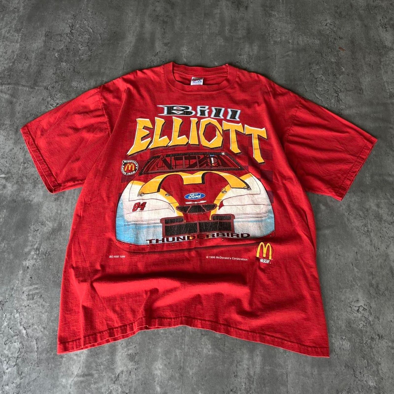 NASCAR × Vintage Vintage Nascar Racing McDonalds Bill Elliott 90s Graphic Tee Size US XL / EU 56 / 4 - 1 Thumbnail