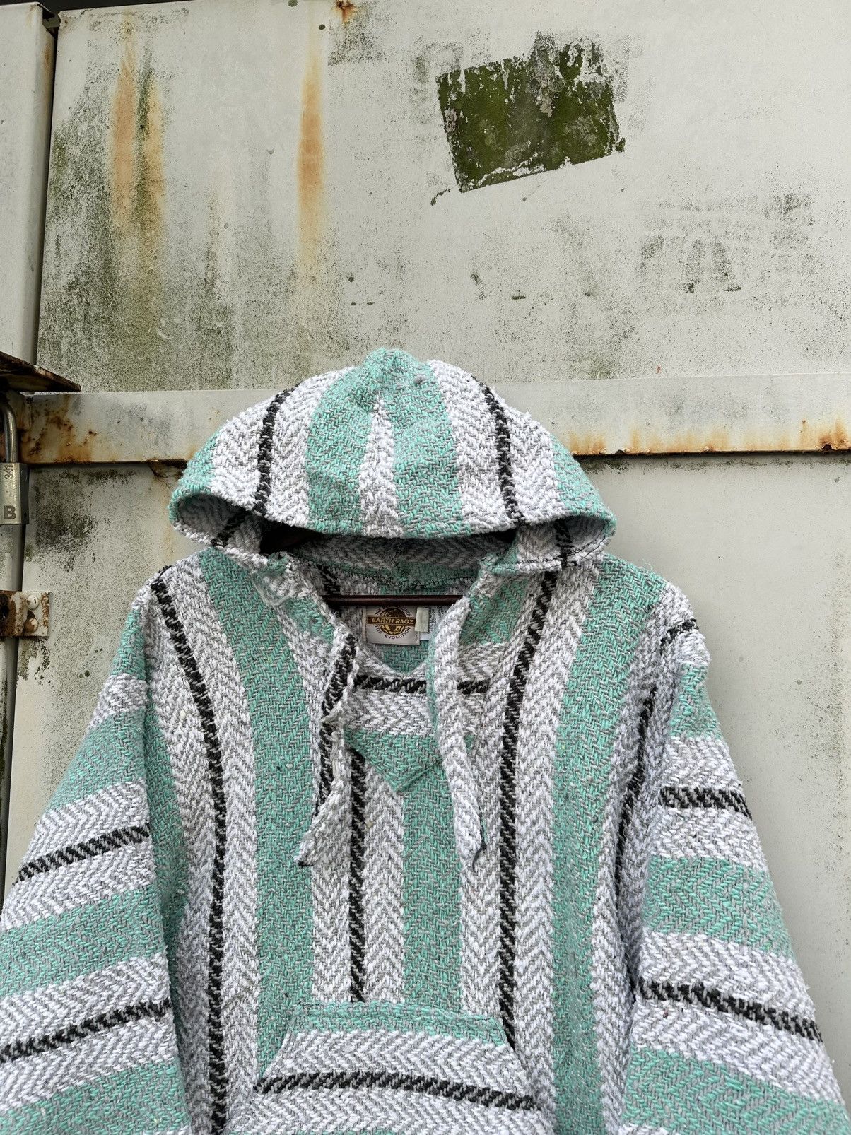 Earth Ragz 👹Vintage Earth Ragz Mexican Baja Drug Rug Pullover Jacket Size US M / EU 48-50 / 2 - 4 Thumbnail