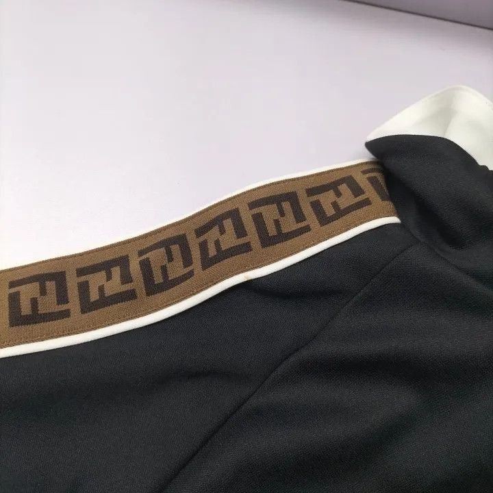 Fendi Fendi Kids Black Jacket with Logo Print -2508 Size US M / EU 48-50 / 2 - 8 Thumbnail