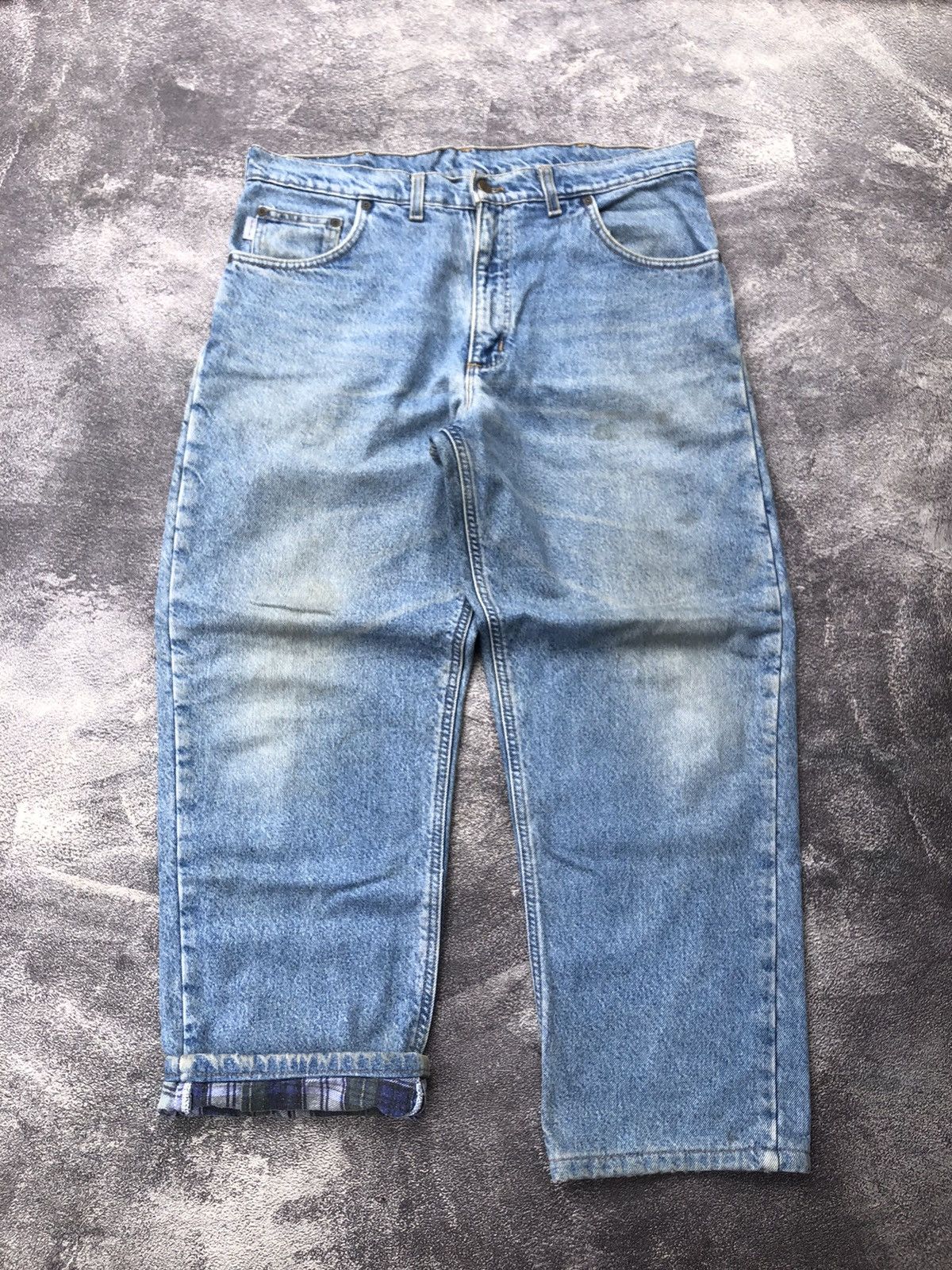 Carhartt × Vintage 90's Carhartt Blanket Lined Pants Size US 34 / EU 50 - 3 Thumbnail