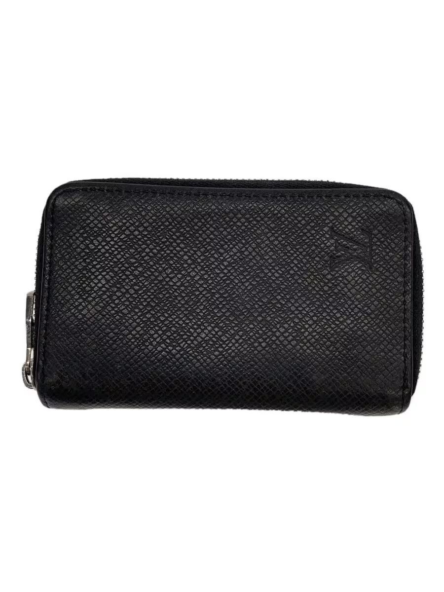 Louis Vuitton Taiga Zippy Coin Purse Cowhide Black