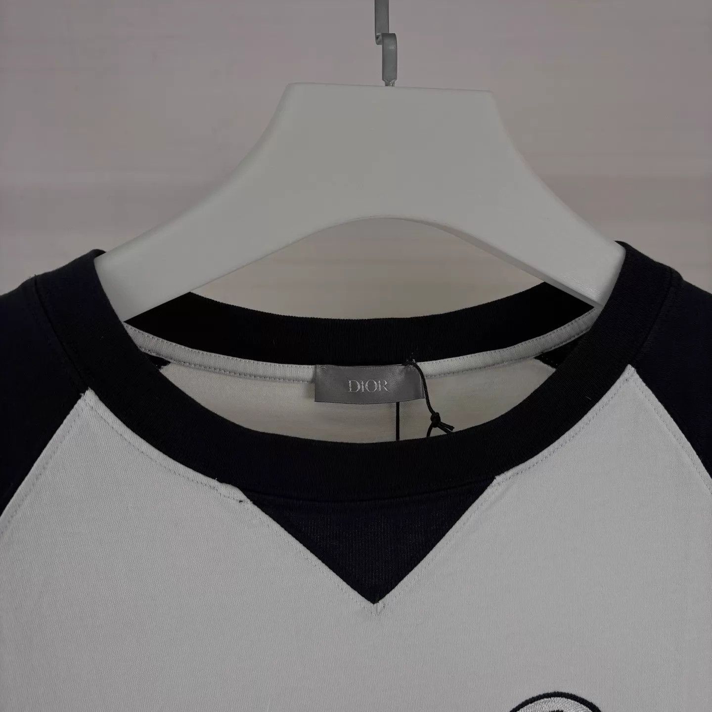 Dior Dior Black & White Color Blocked Logo Short Sleeve T-Shirt L Size US L / EU 52-54 / 3 - 3 Thumbnail