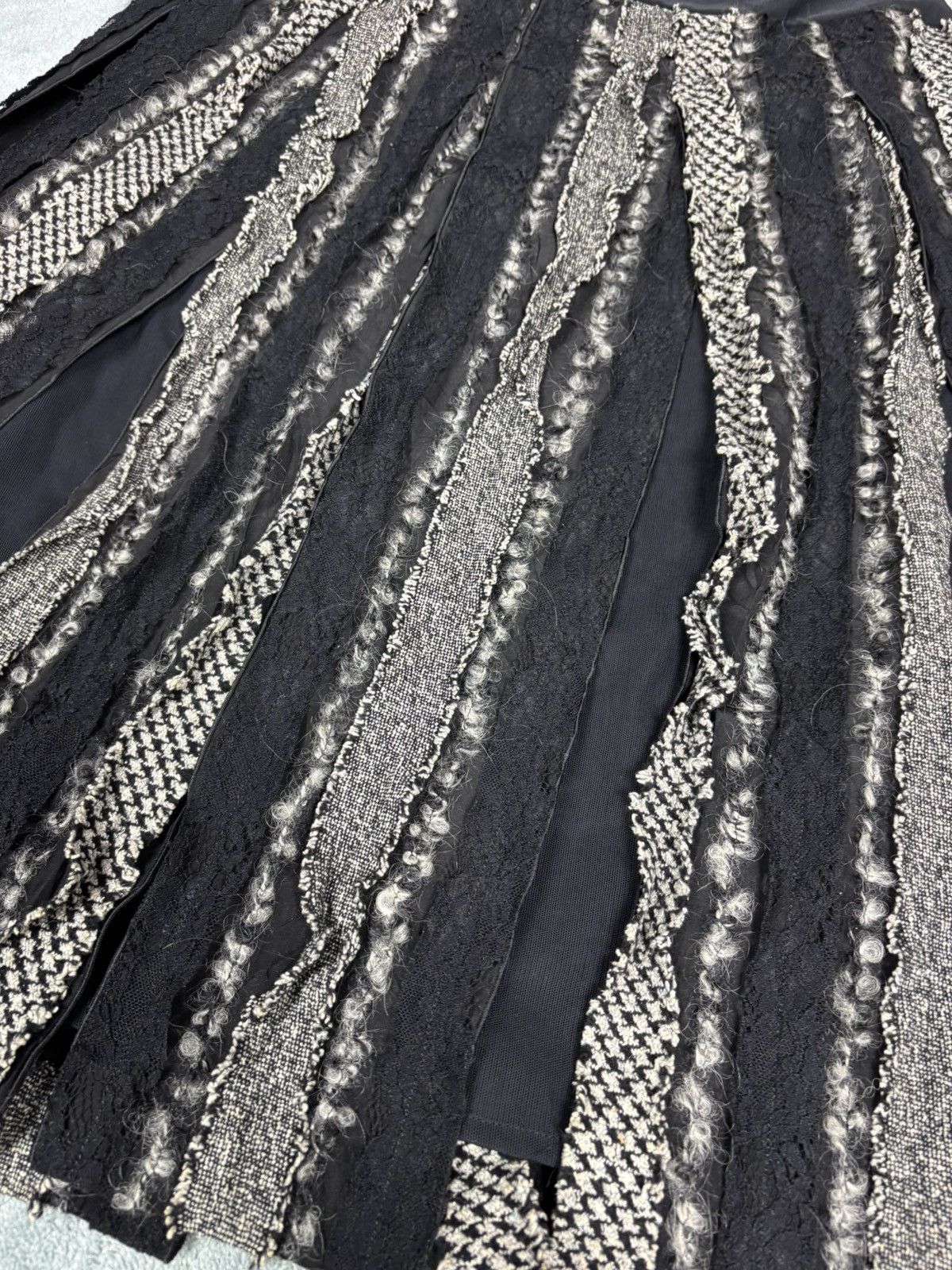 Hiroko Koshino Homme Junko Koshino Skirt Pacthwork. S0295 Size 26" / US 2 / IT 38 - 2 Thumbnail