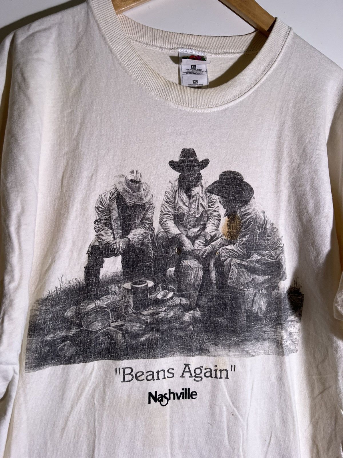 Vintage 90’s 2000’s Y2K Vintage Beans Again Nashville Retro T Shirt Size US XL / EU 56 / 4 - 4 Thumbnail