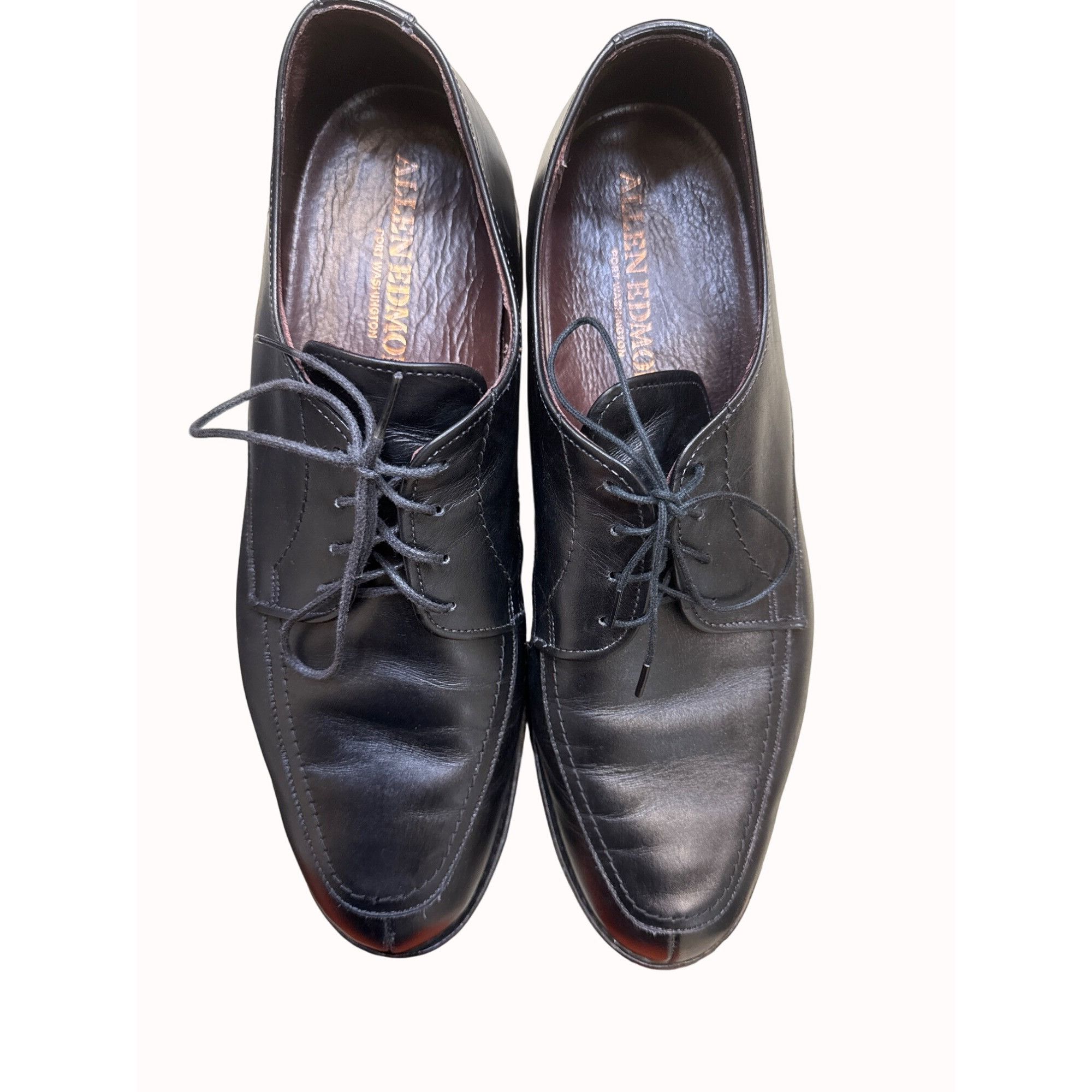 Allen Edmonds Allen Edmonds men’s black leather dress Oxford lace shoes si Size US 10 / EU 43 - 8 Thumbnail