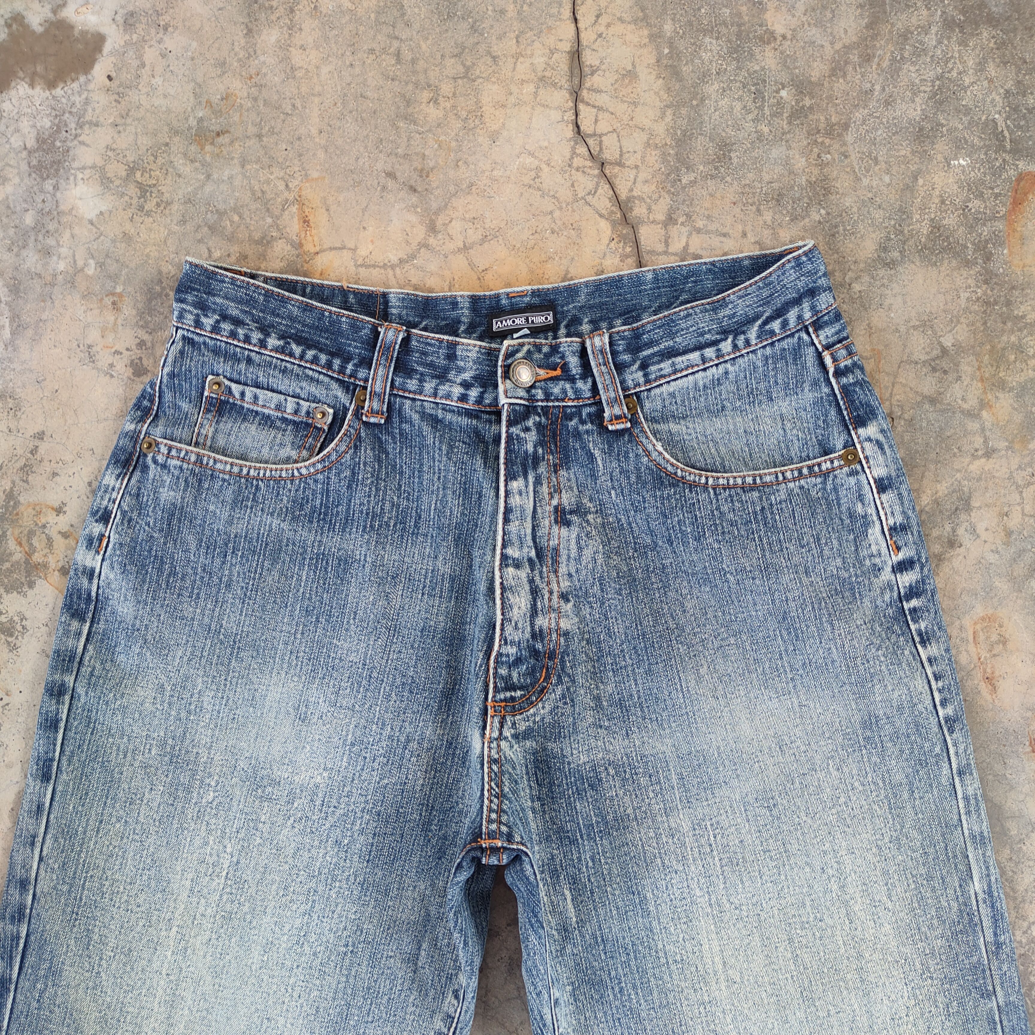 Japanese Brand W30×33 VINTAGE JAPANESE DISTRESSED FADED JEANS DENIM PANTS Size US 30 / EU 46 - 2 Thumbnail