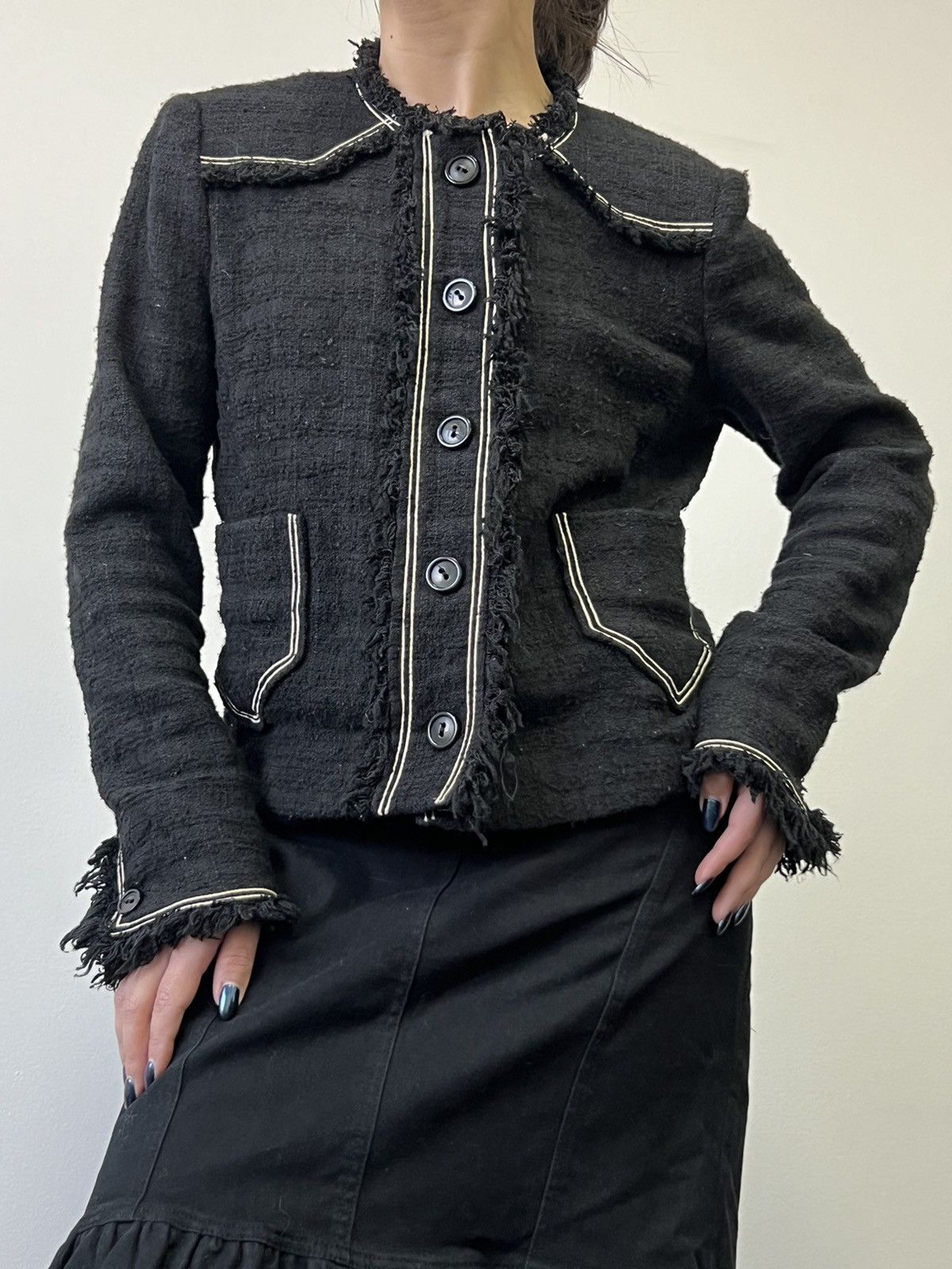 Isabel Marant × Vintage ‼️LAST DROP‼️ Isabel Marant Chanel tweed style Button Jacket Size S / US 4 / IT 40 - 1 Thumbnail