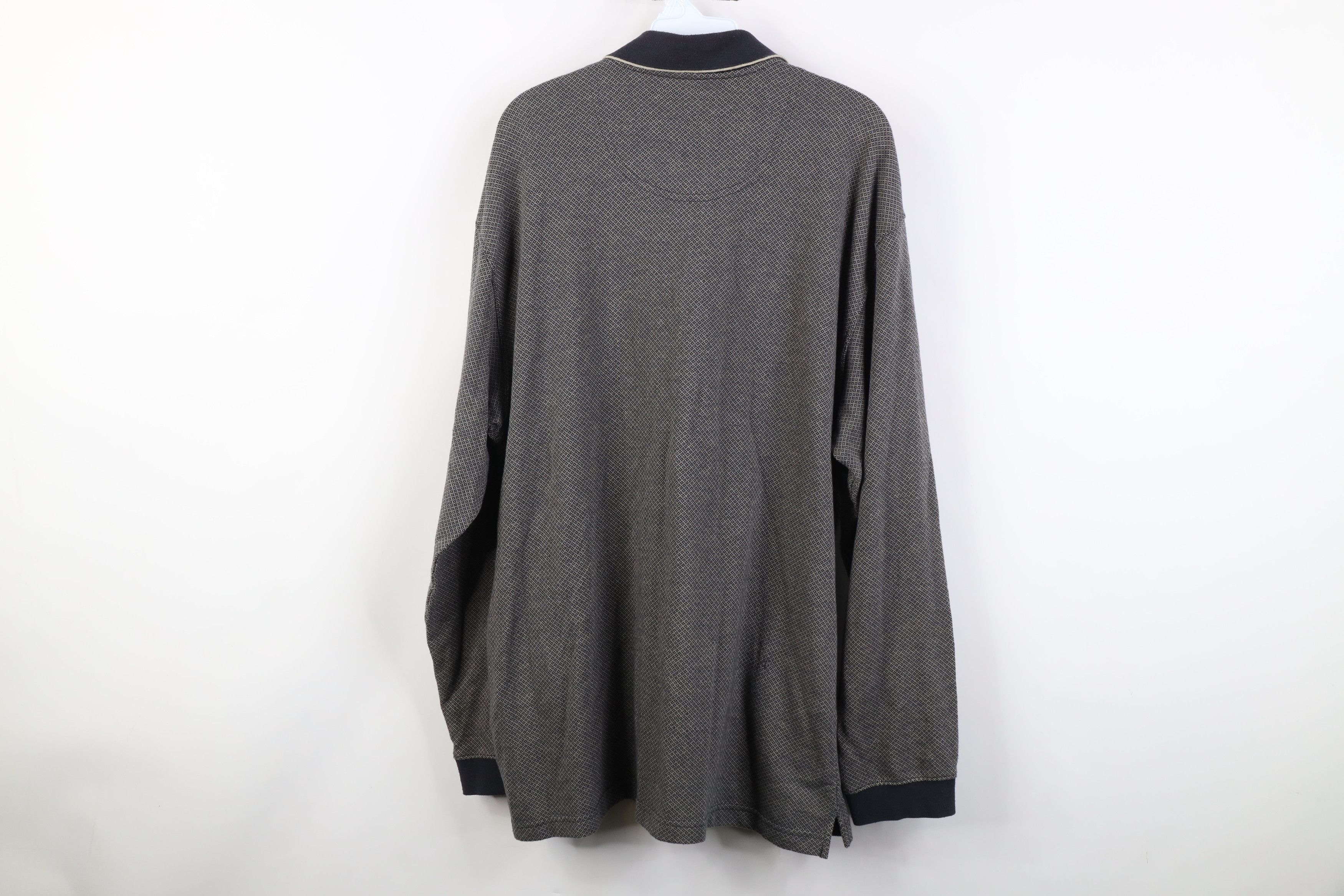 Vintage Vintage 90s Streetwear Knit Long Sleeve Rugby Polo Shirt Size US XL / EU 56 / 4 - 11 Thumbnail