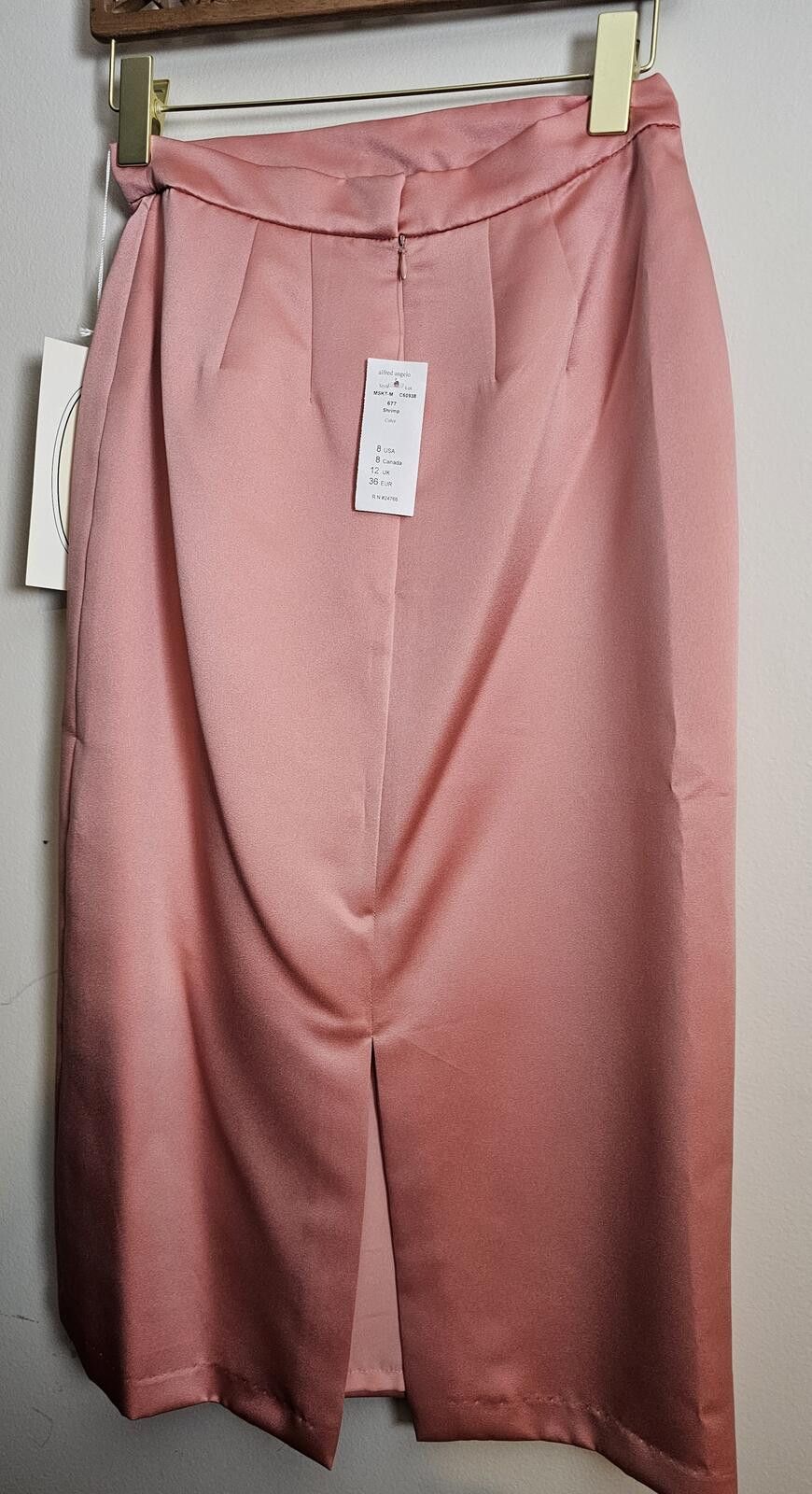 Other NWT Alfred Angelo Skirt Light Pink Womens Size 8 Satin Size 30" / US 8 / IT 44 - 4 Thumbnail
