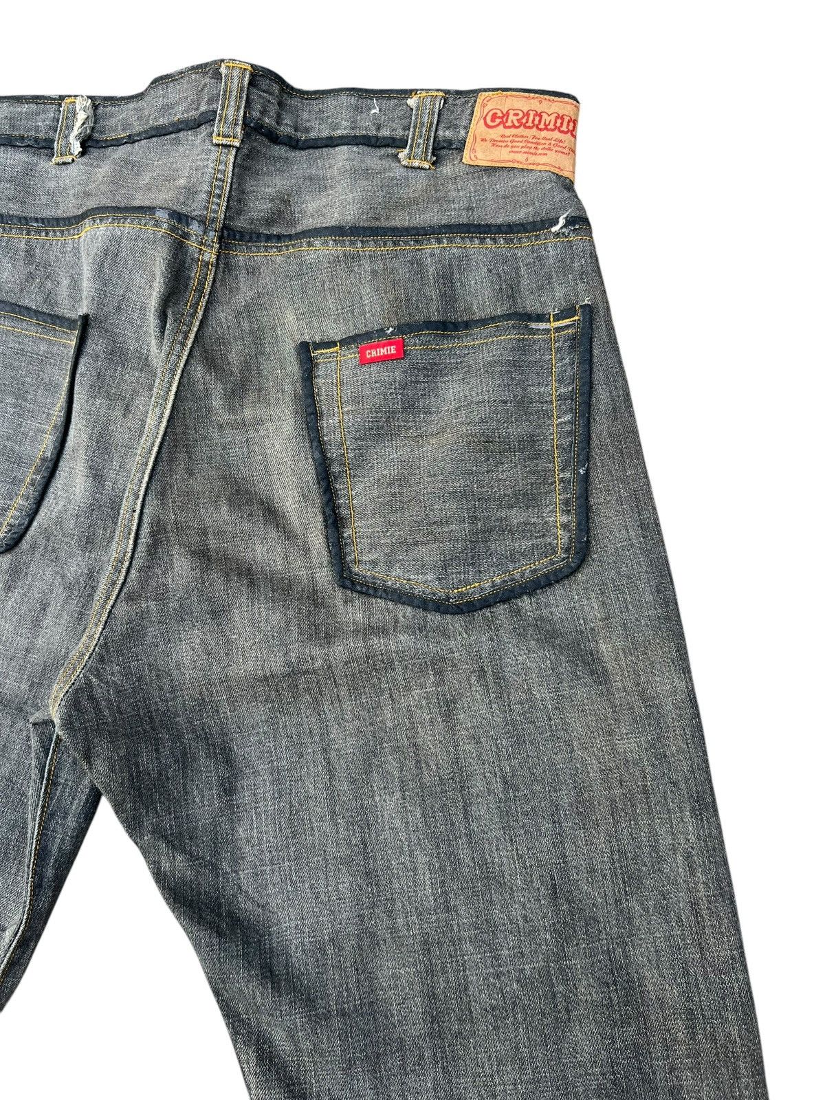 Japanese Brand Crimie Japan Redline Selvedge Waxed Denim Jeans Size US 32 / EU 48 - 16 Thumbnail