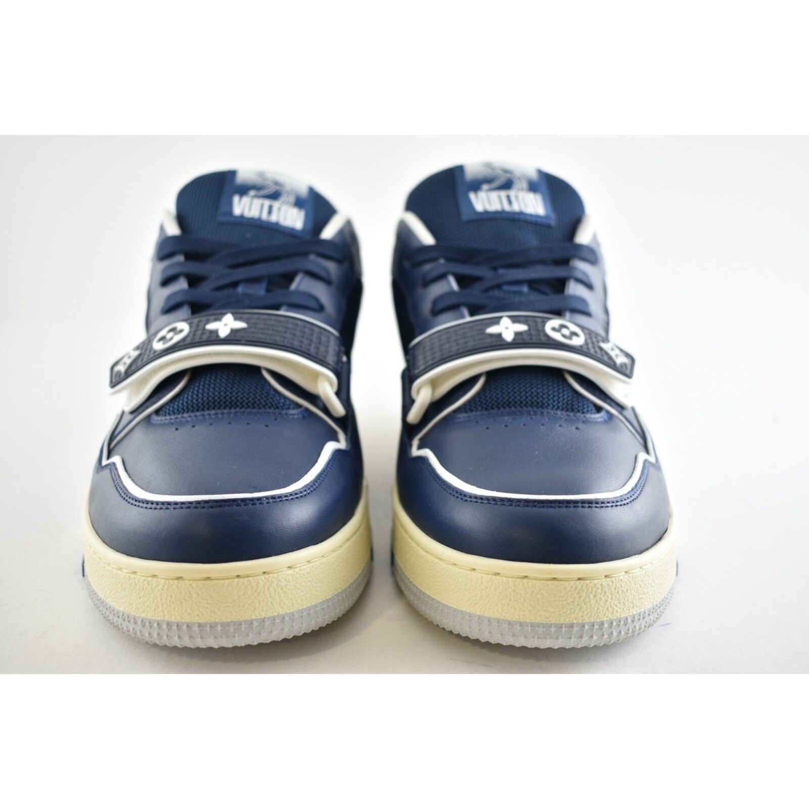 Louis Vuitton Louis Vuitton Blue Low Top Trainer Sneaker LV 8 US 9 9.5 Size US 9 / EU 42 - 5 Thumbnail