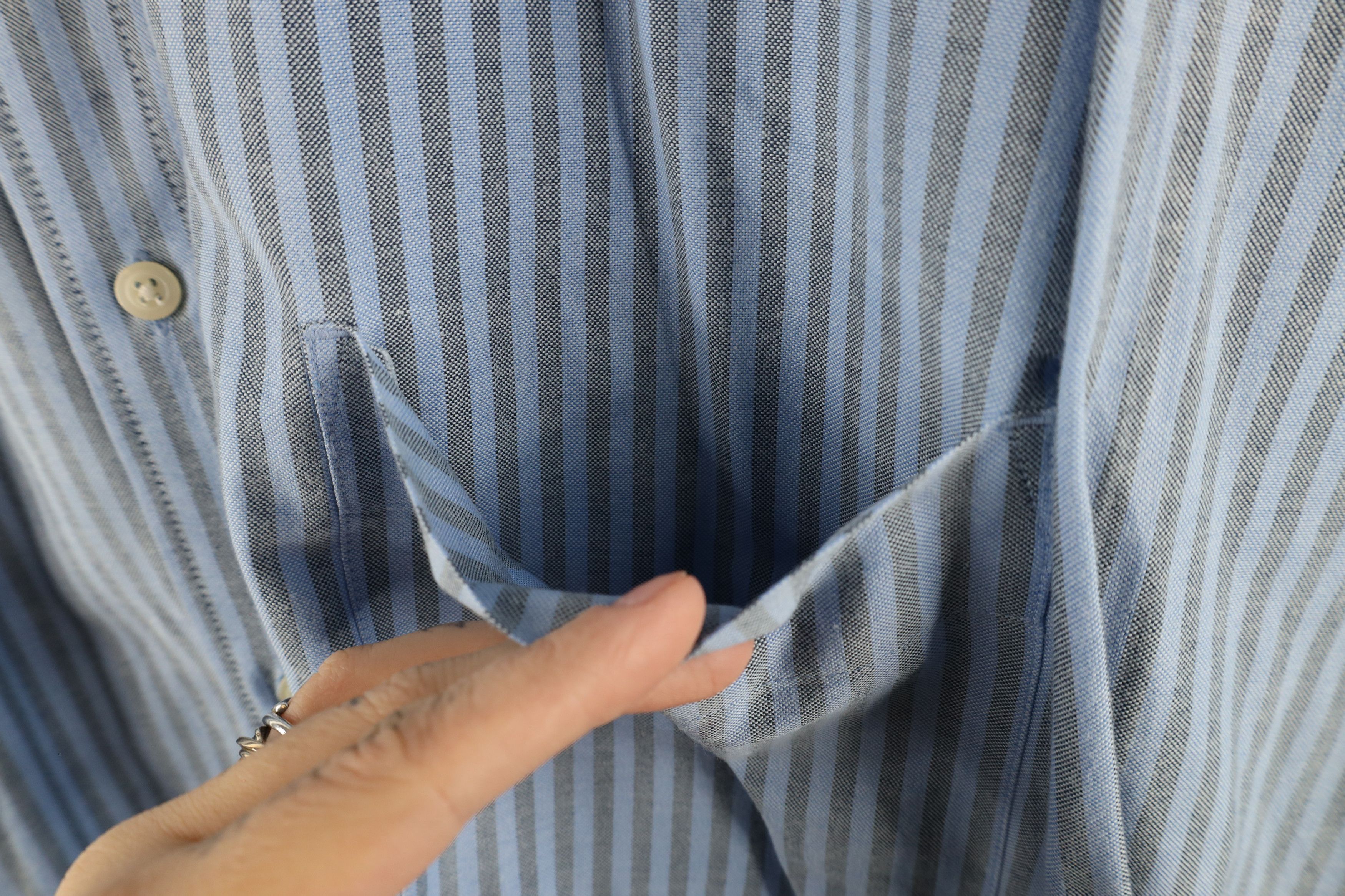 Eddie Bauer × Vintage Vintage 90s Eddie Bauer Collared Button Down Shirt Blue Size US XXL / EU 58 / 5 - 4 Thumbnail