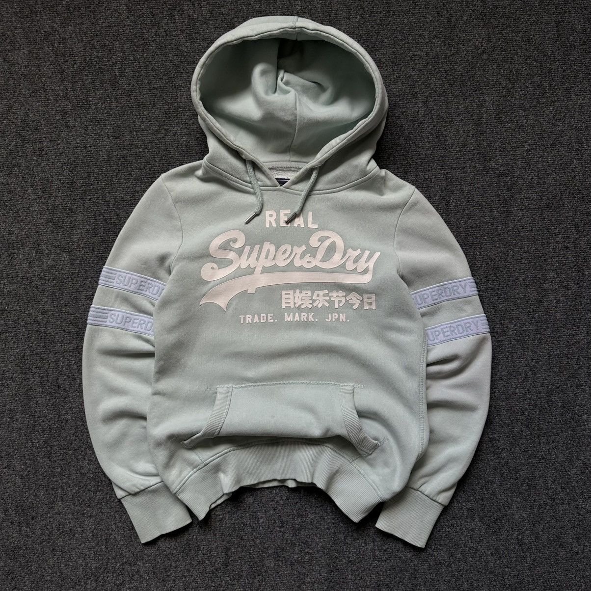 Superdry VTG Superdry Women’s Hoodie Big Logo Size S Distressed 00s Size S / US 4 / IT 40 - 3 Thumbnail