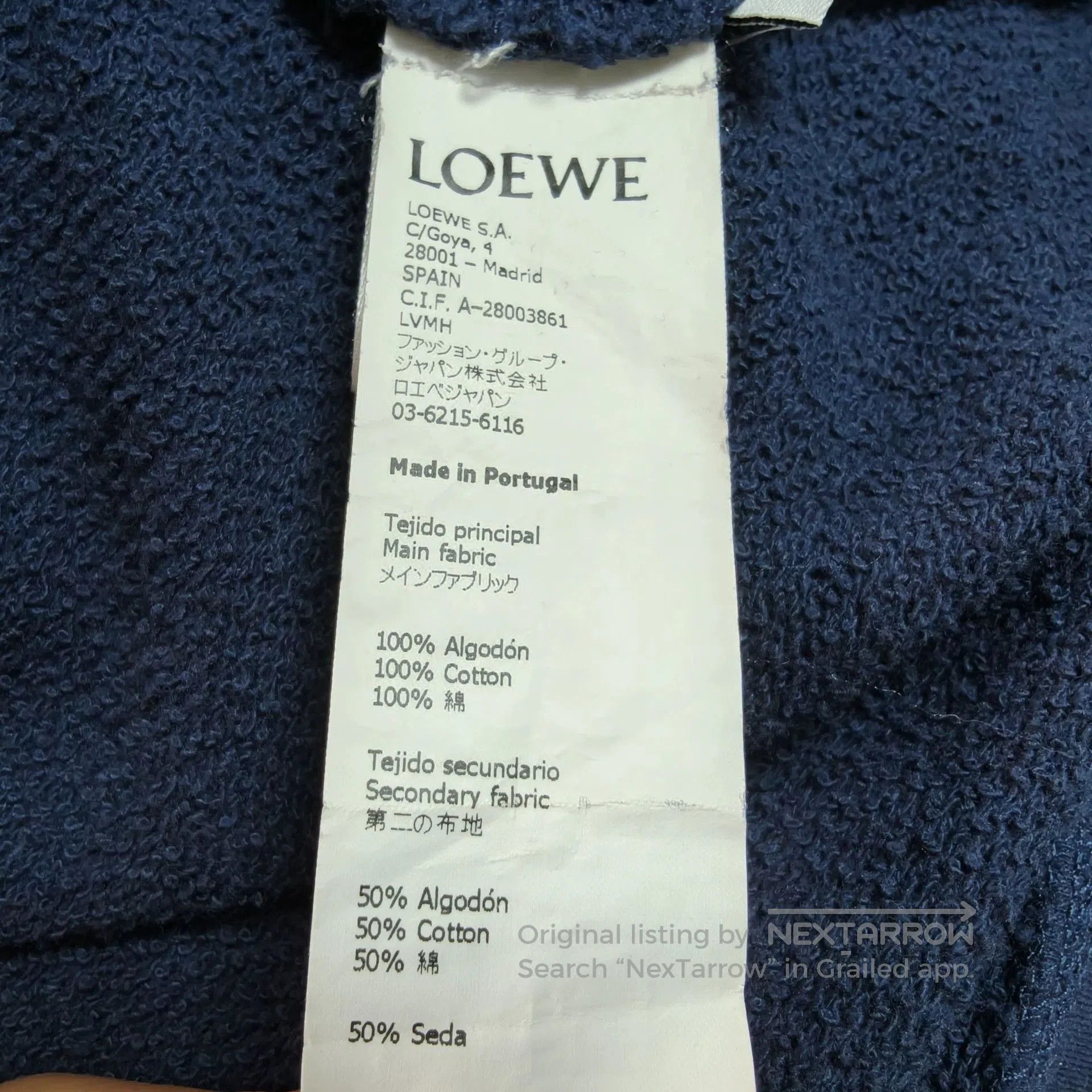 Loewe Loewe colored cotton logo sweatshirt. Size US L / EU 52-54 / 3 - 4 Thumbnail