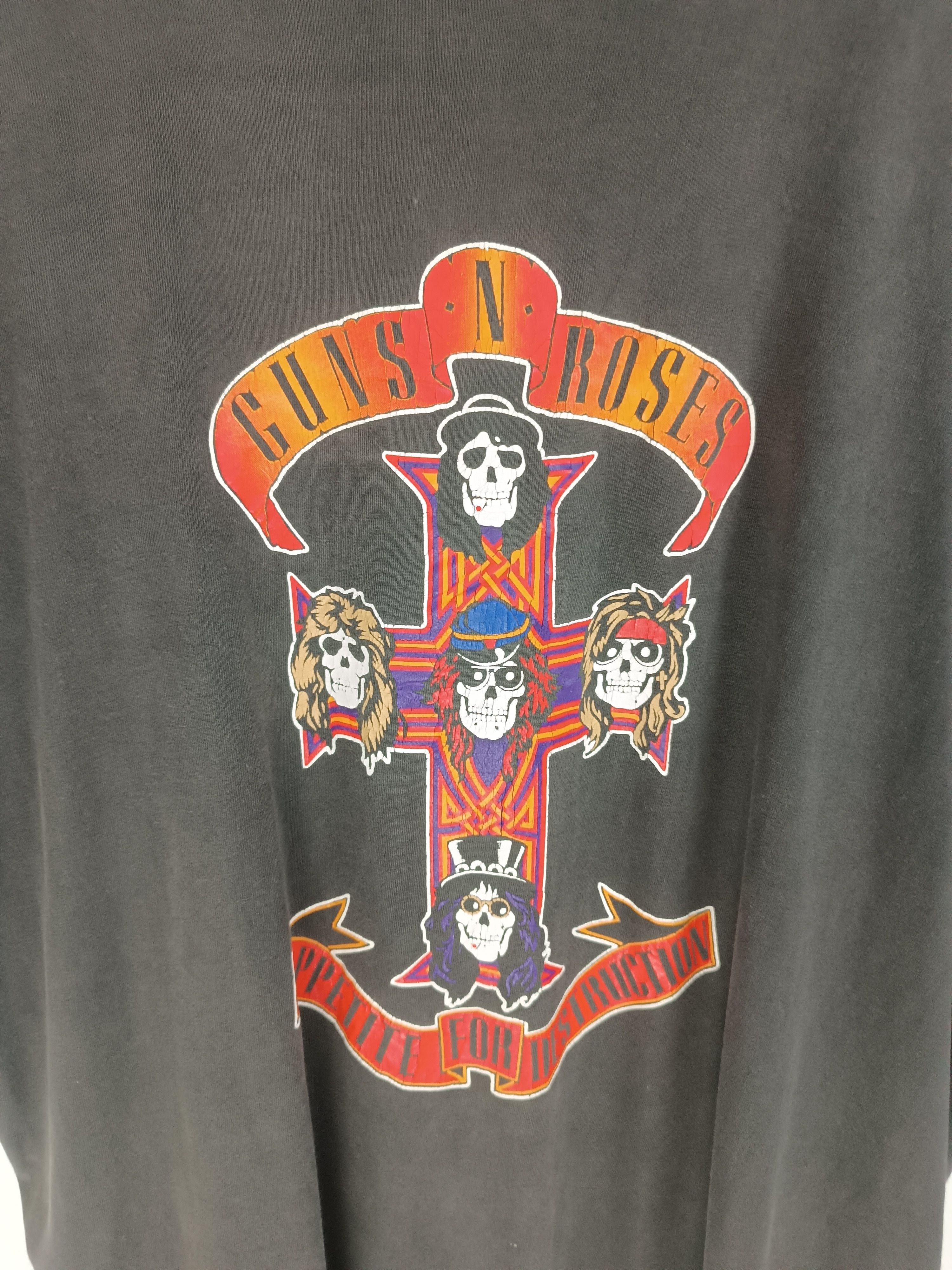 Band Tees VINTAGE 2000s GUNS N' ROSES CROSS LOGO TEE acdc bon jovi Size US L / EU 52-54 / 3 - 10 Thumbnail